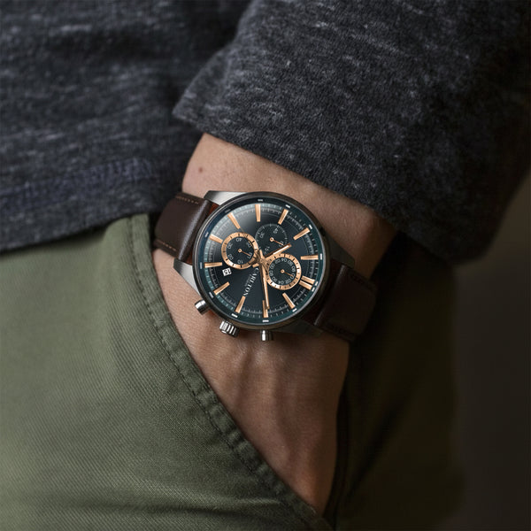 Carlton London Men Windsor Teal Analog Watch CL-WD-609