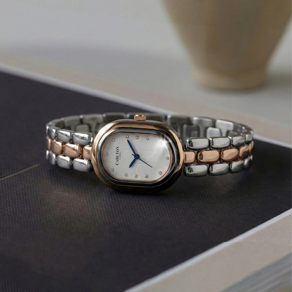 Carlton London Women Cecil White Analog Watch CL-CEC-WHT