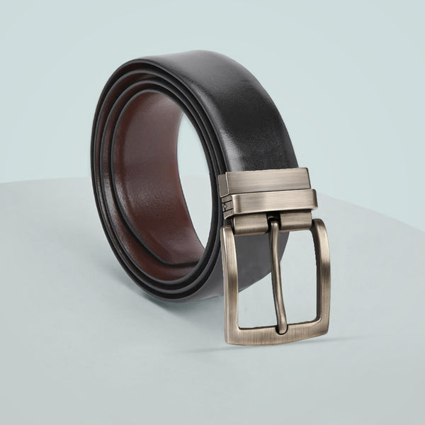 Carlton London Men Classic Reversible Buckle Belt