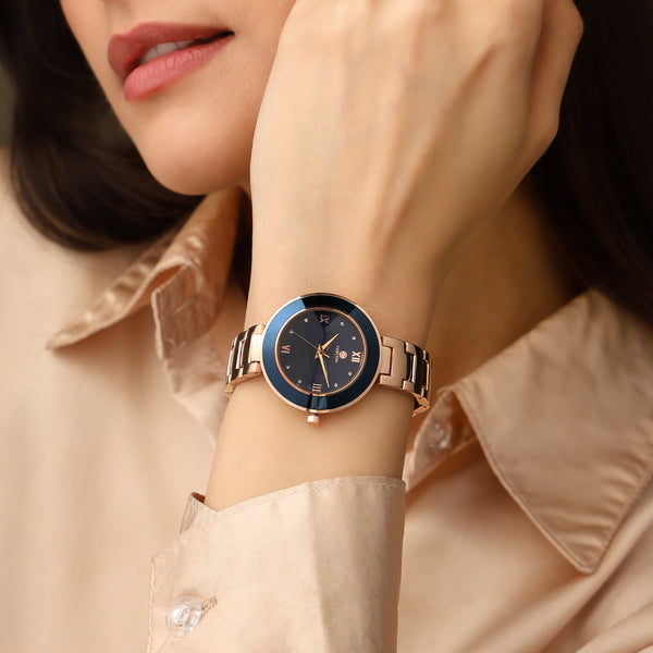 Carlton London Women Juliette Blue Analog Watch - CLW-JT-BLU