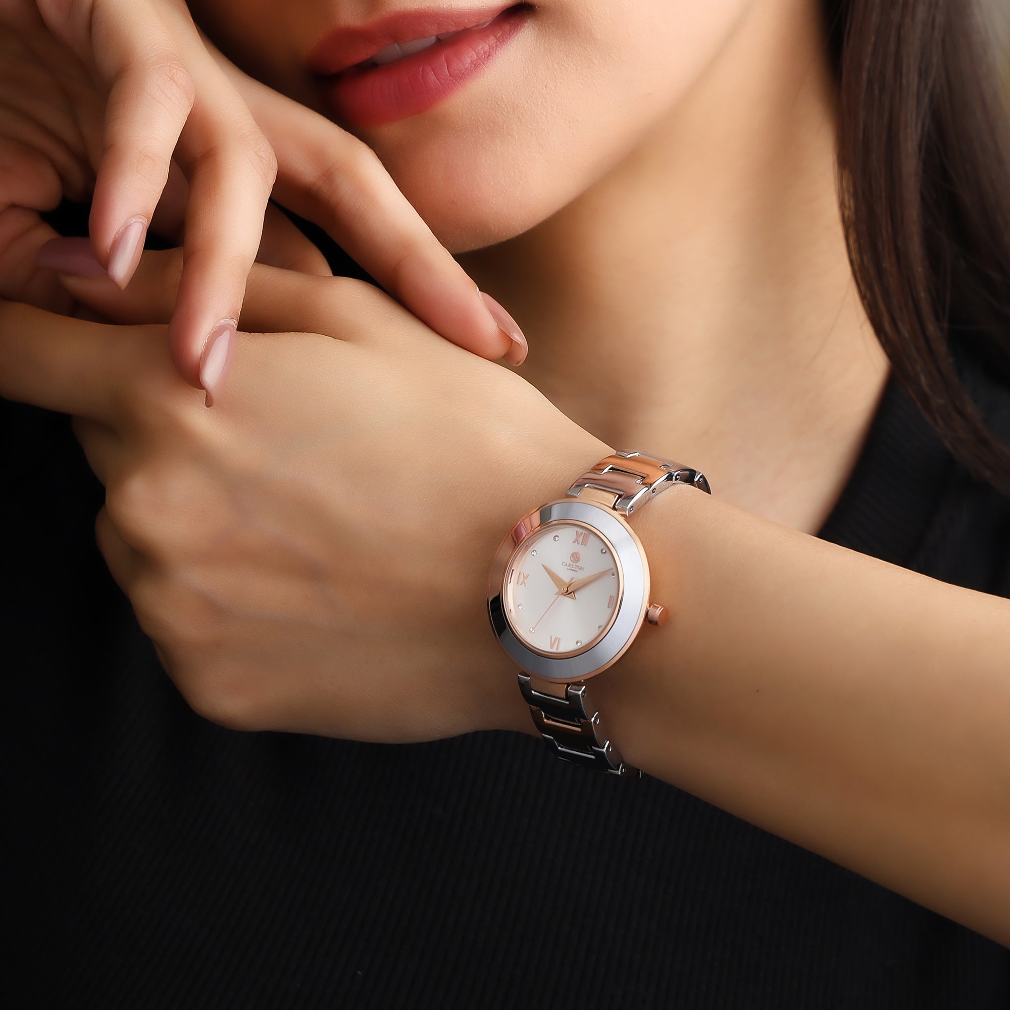 Carlton London Women Juliette Silver Analog Watch - CLW-JT-WHT