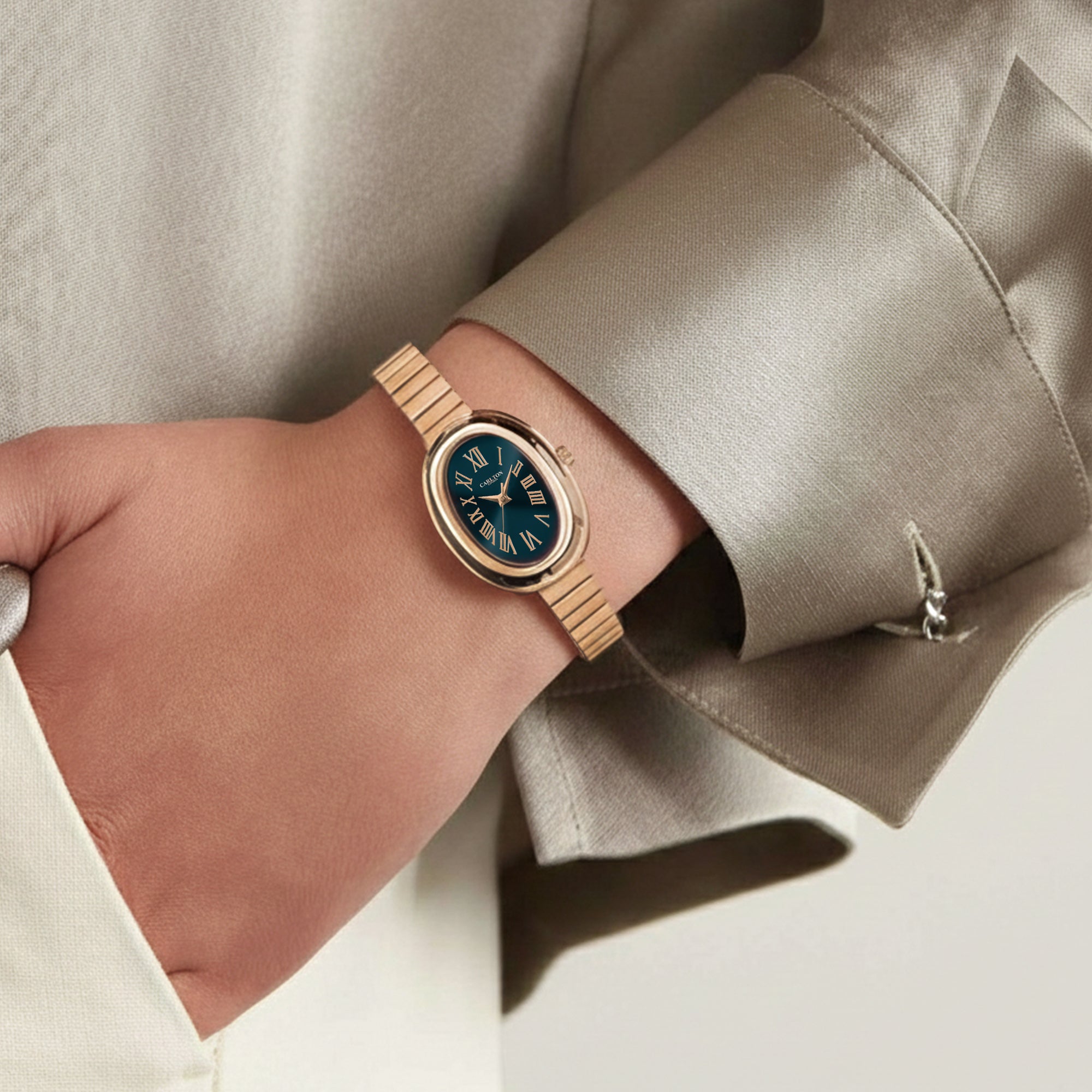 Carlton London Women Daphne Teal Analog Watch CL-DA-TL