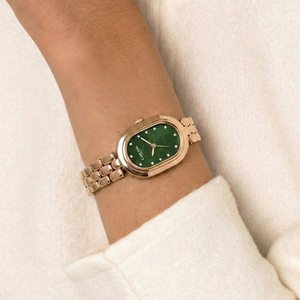 Carlton London Women Cecil Green Analog Watch CL-CEC-GRN