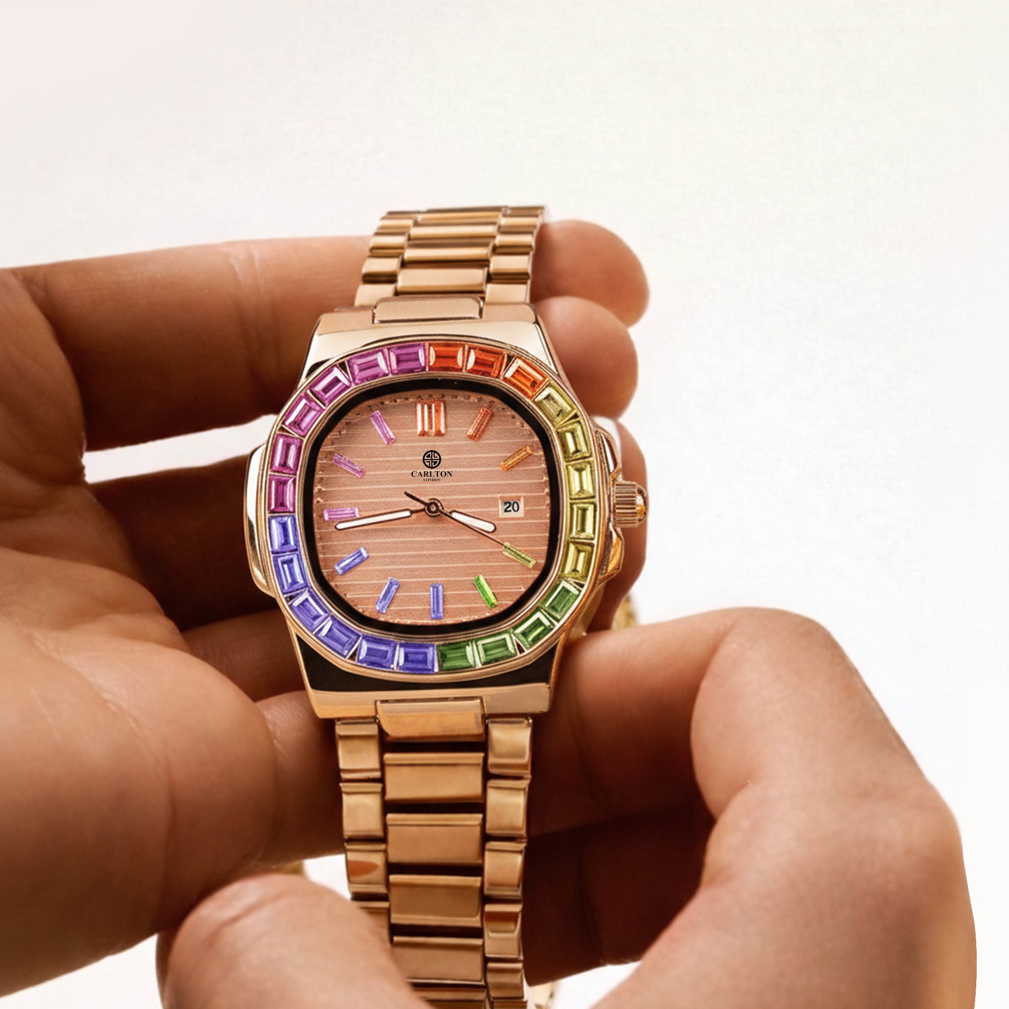 Grace: Women's Rainbow Multicolor Analog Watch CLDPP-004