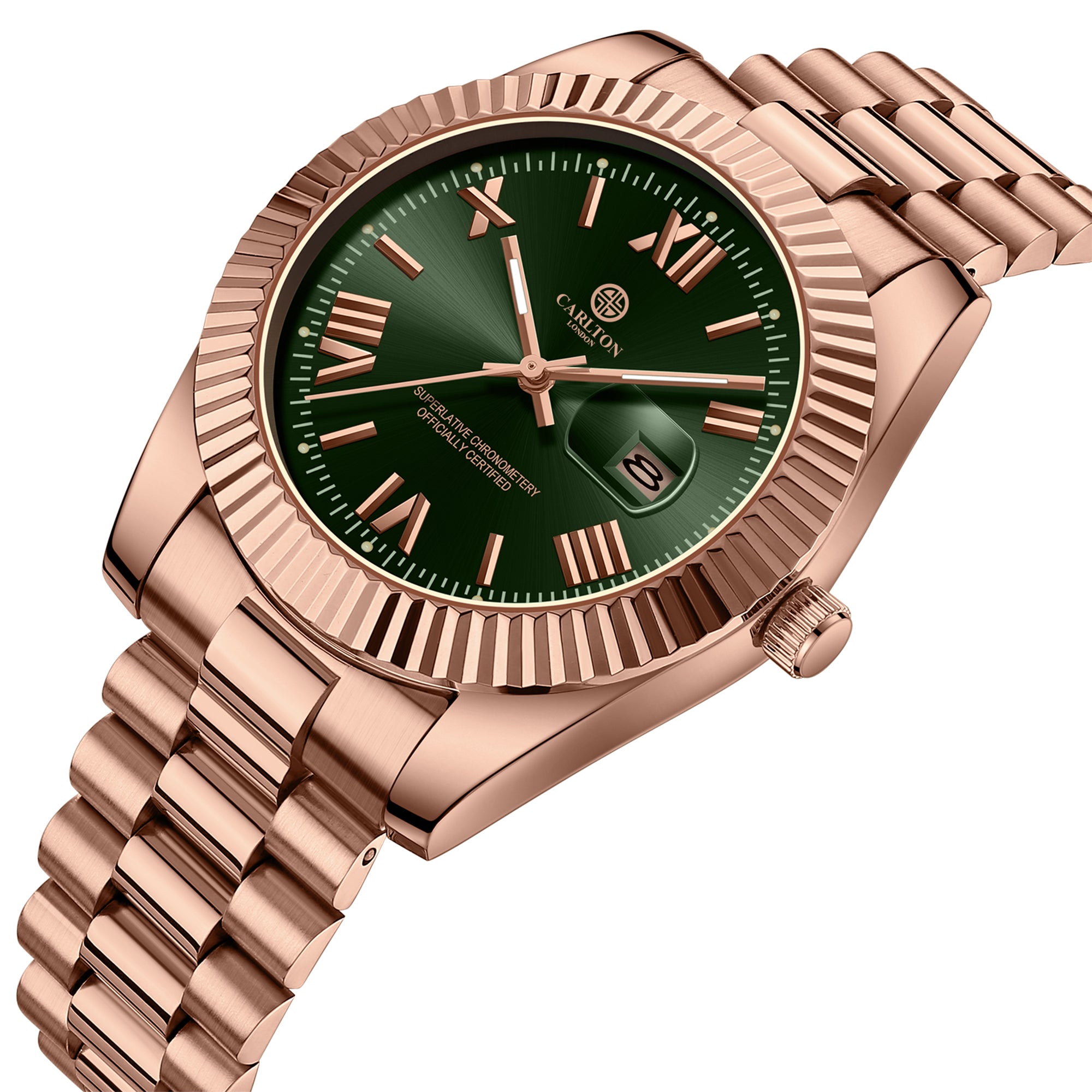 Harper: Green Stainless Steel Women Analog Watch