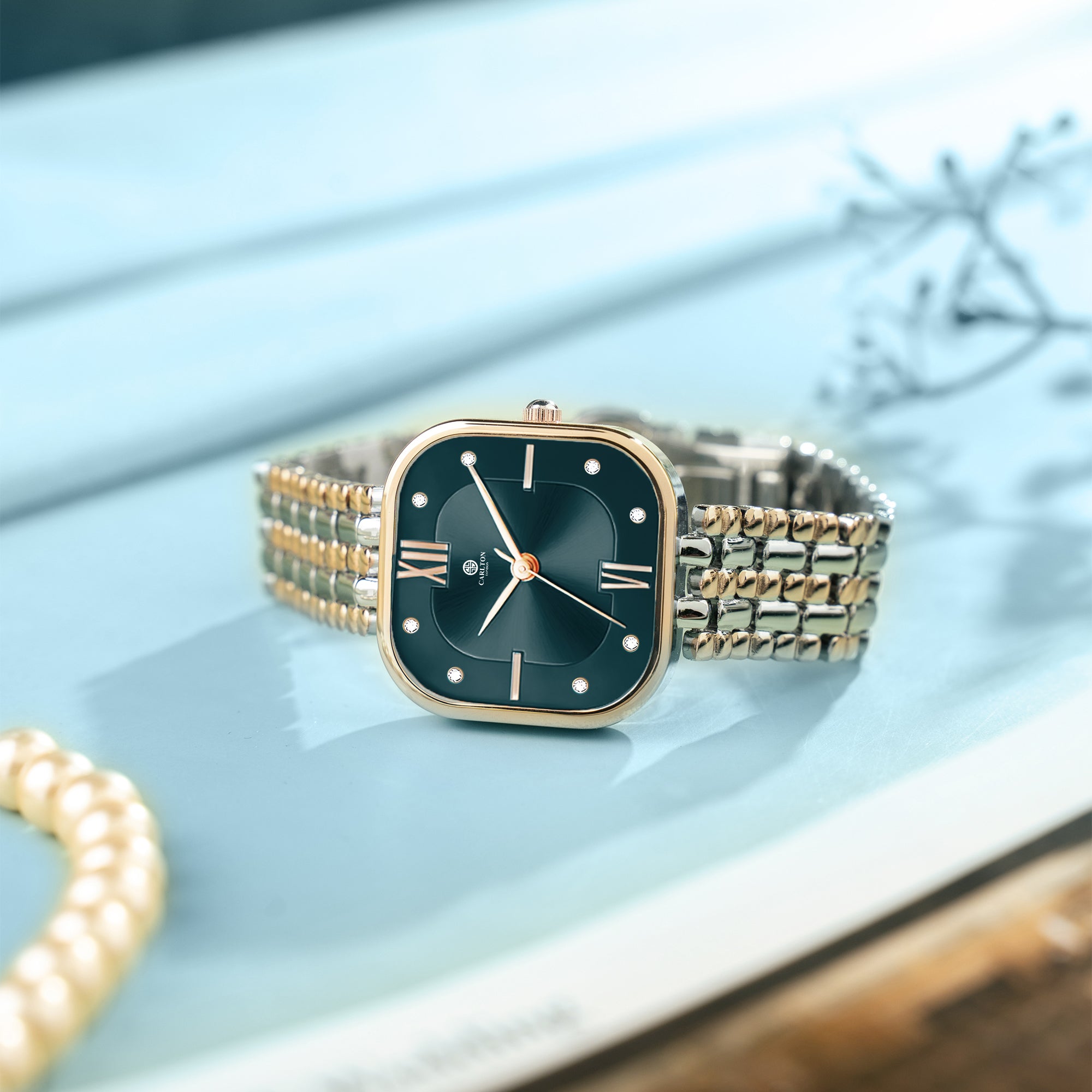 Chelsea: Women Turquoise Dial Stainless Steel  Watch - CHELTRQ-A2