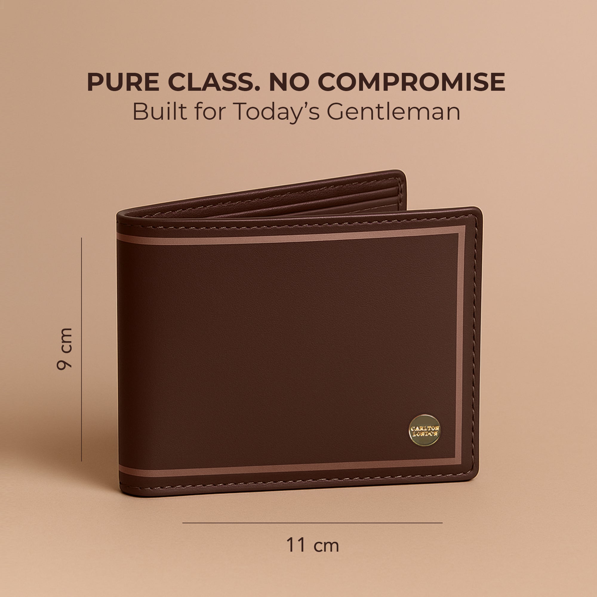 Carlton London Inked Edge Men's Leather Wallet