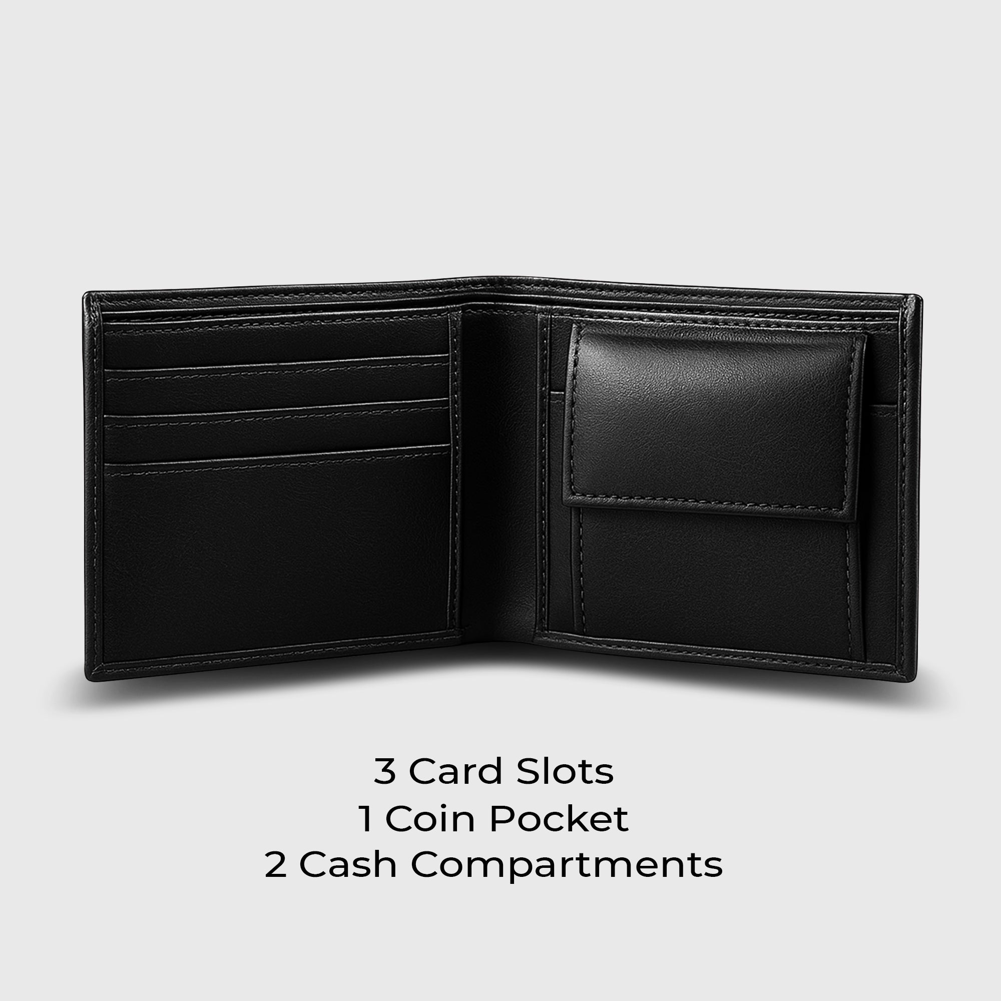 Carlton London Men Belt & Wallet Combo (Black)