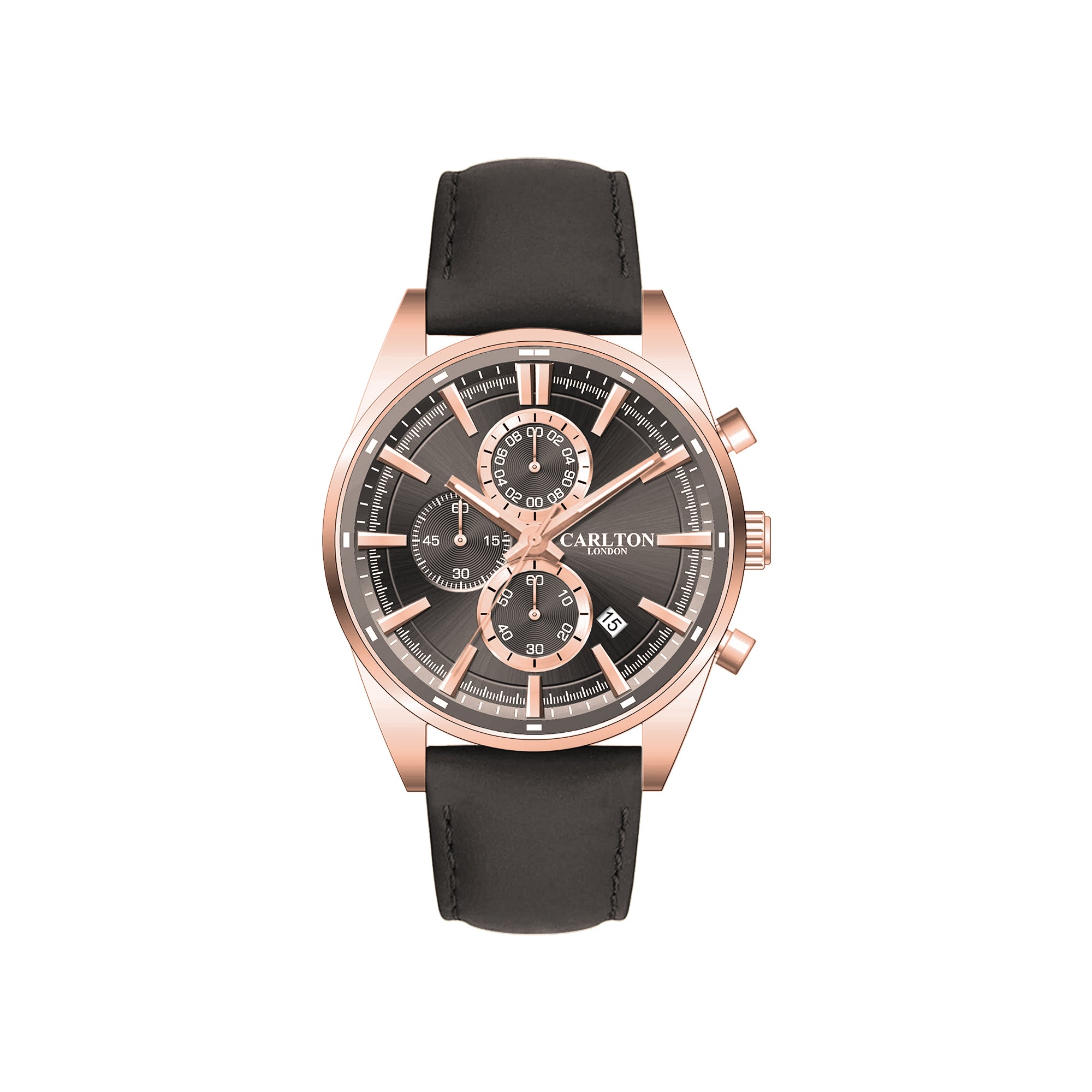 Carlton London Men Windsor Grey Analog Watch CL-WD-GRY