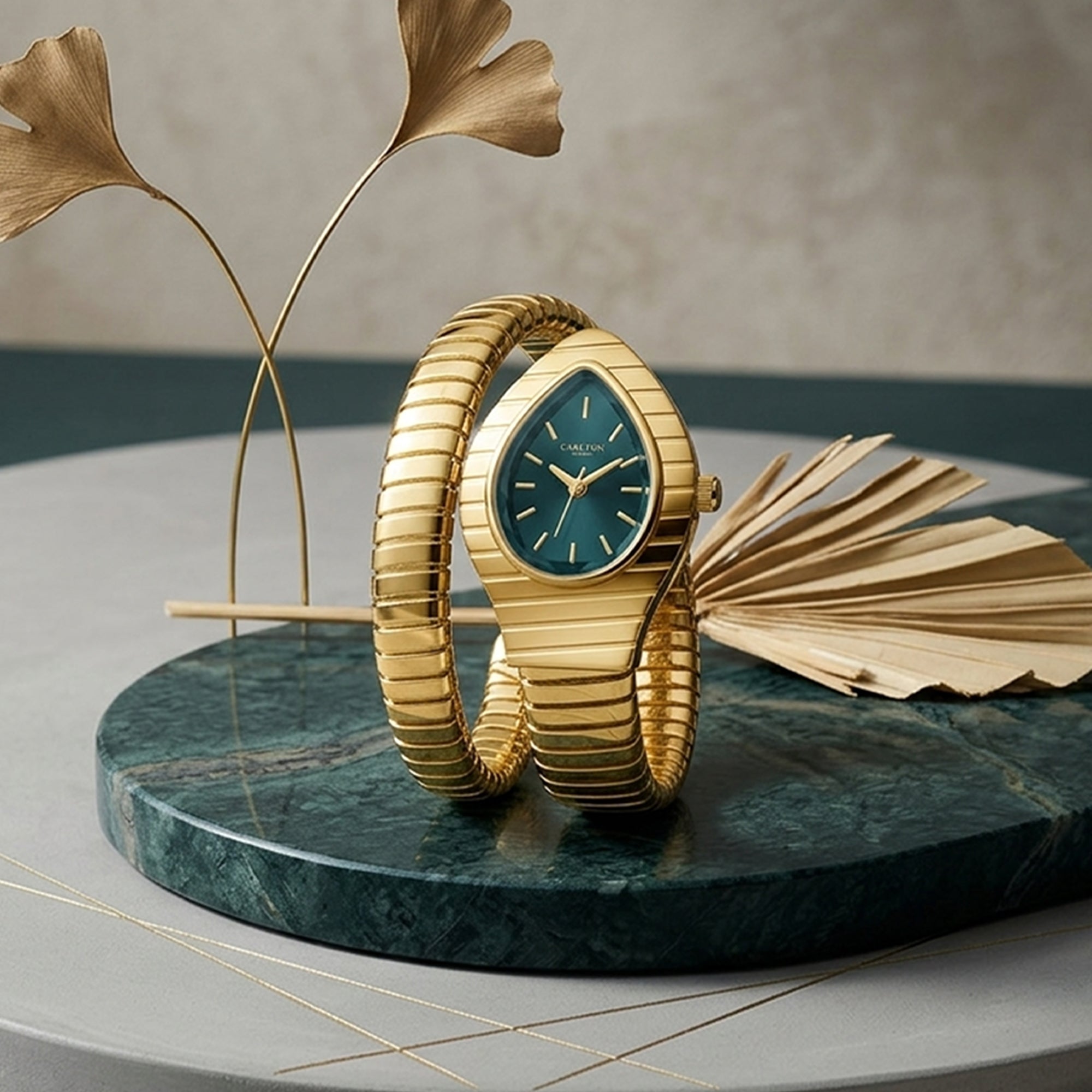 Carlton London Women Embrace Teal Analog Watch - CL-EM-TL