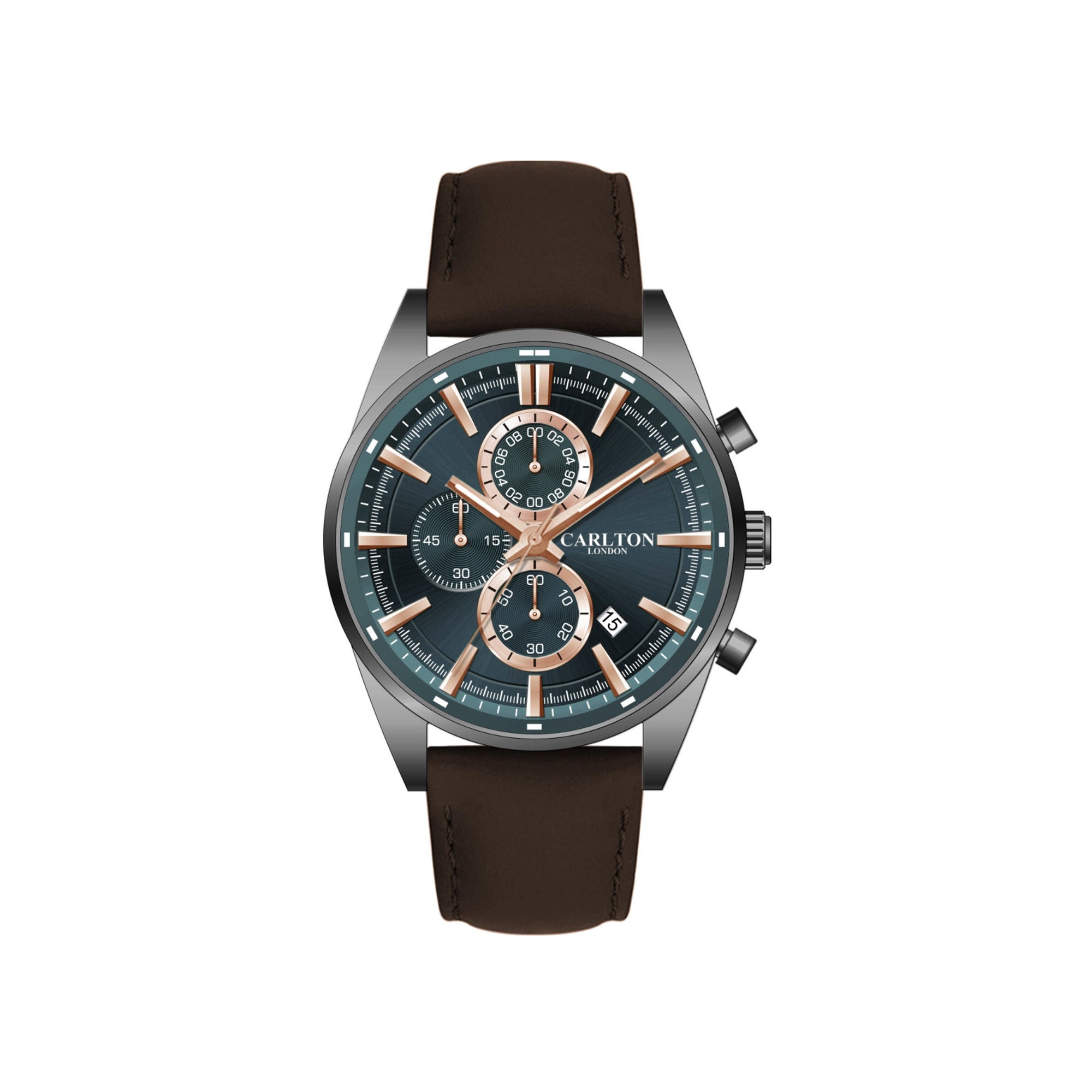 Carlton London Men Windsor Teal Analog Watch CL-WD-609