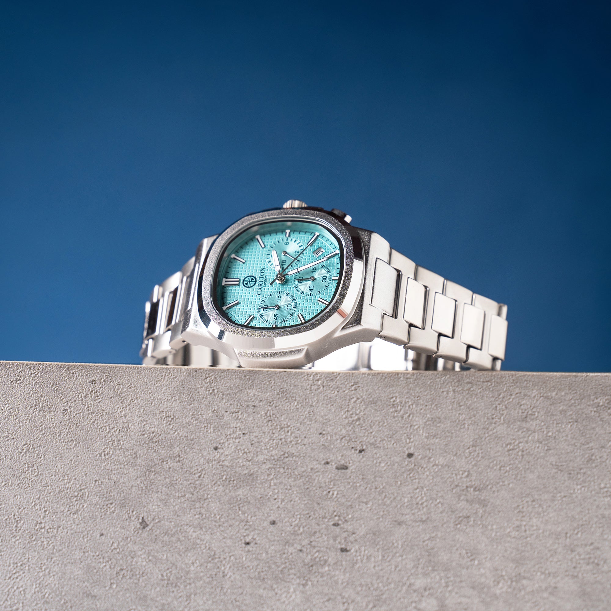 Parker: Men's Blue/Silver Analog Watch - CLSTFBLUM