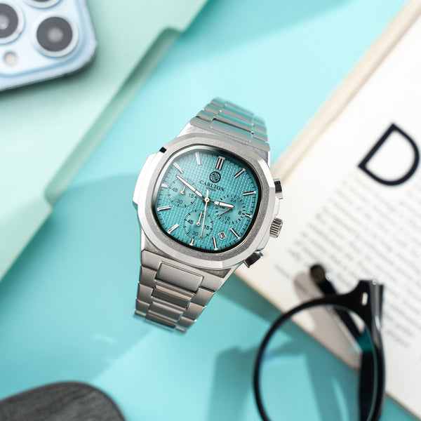 Parker: Men's Blue/Silver Analog Watch - CLSTFBLUM