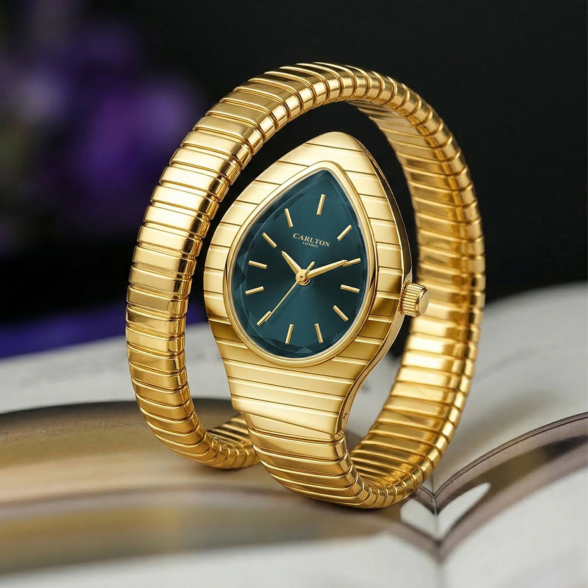 Carlton London Women Embrace Teal Analog Watch - CL-EM-TL