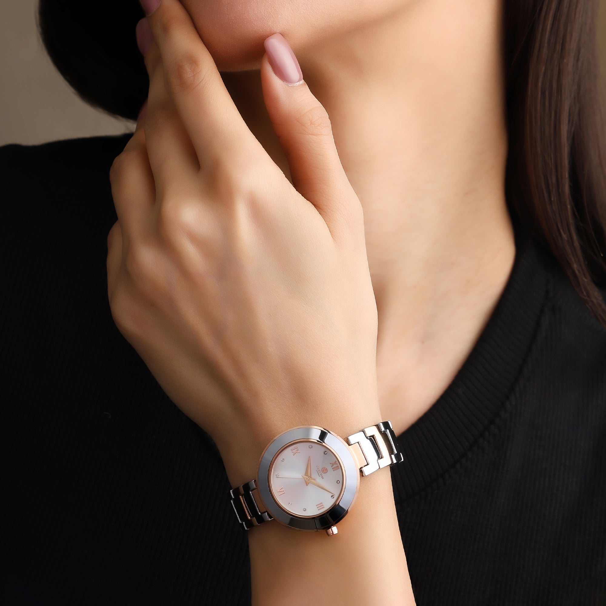 Carlton London Women Juliette Silver Analog Watch - CLW-JT-WHT