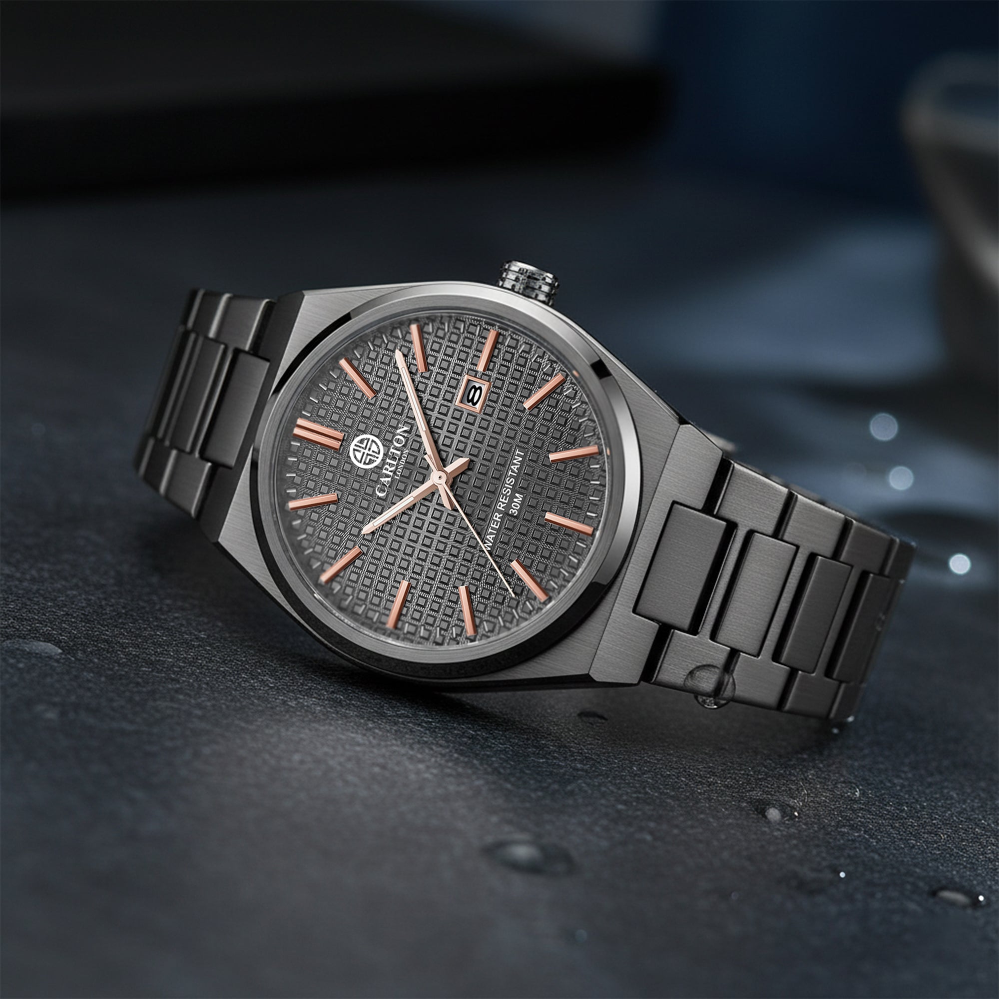 Alfred: Men Black / Dark Grey Analog Watch - CLMWT-01