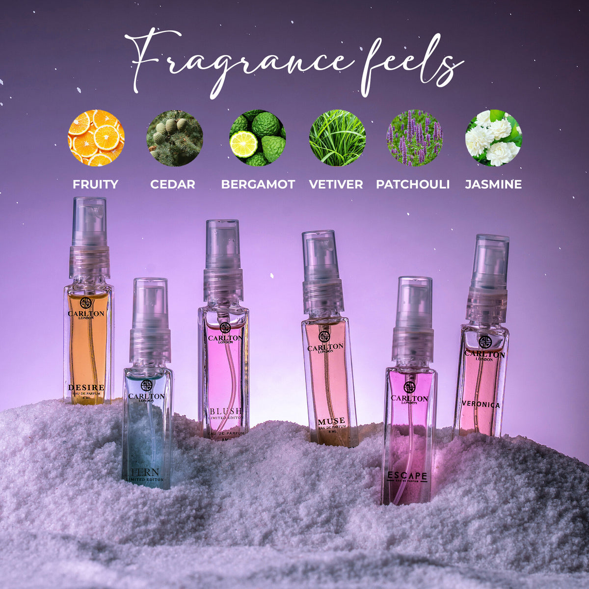 Ecstasy Women Perfume Gift Set of 6 - CLPLG011
