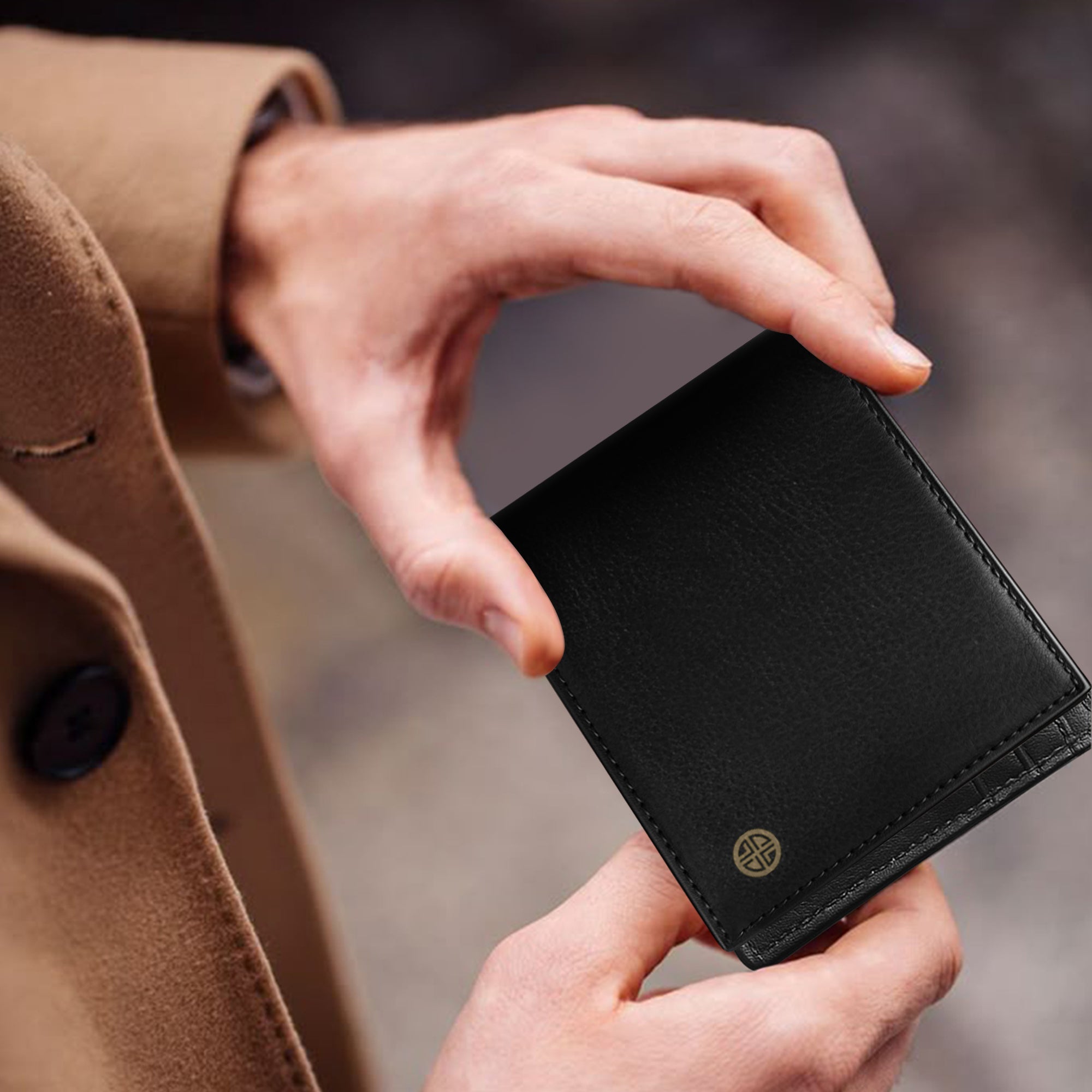 Carlton London Men Belt & Wallet Combo (Black)