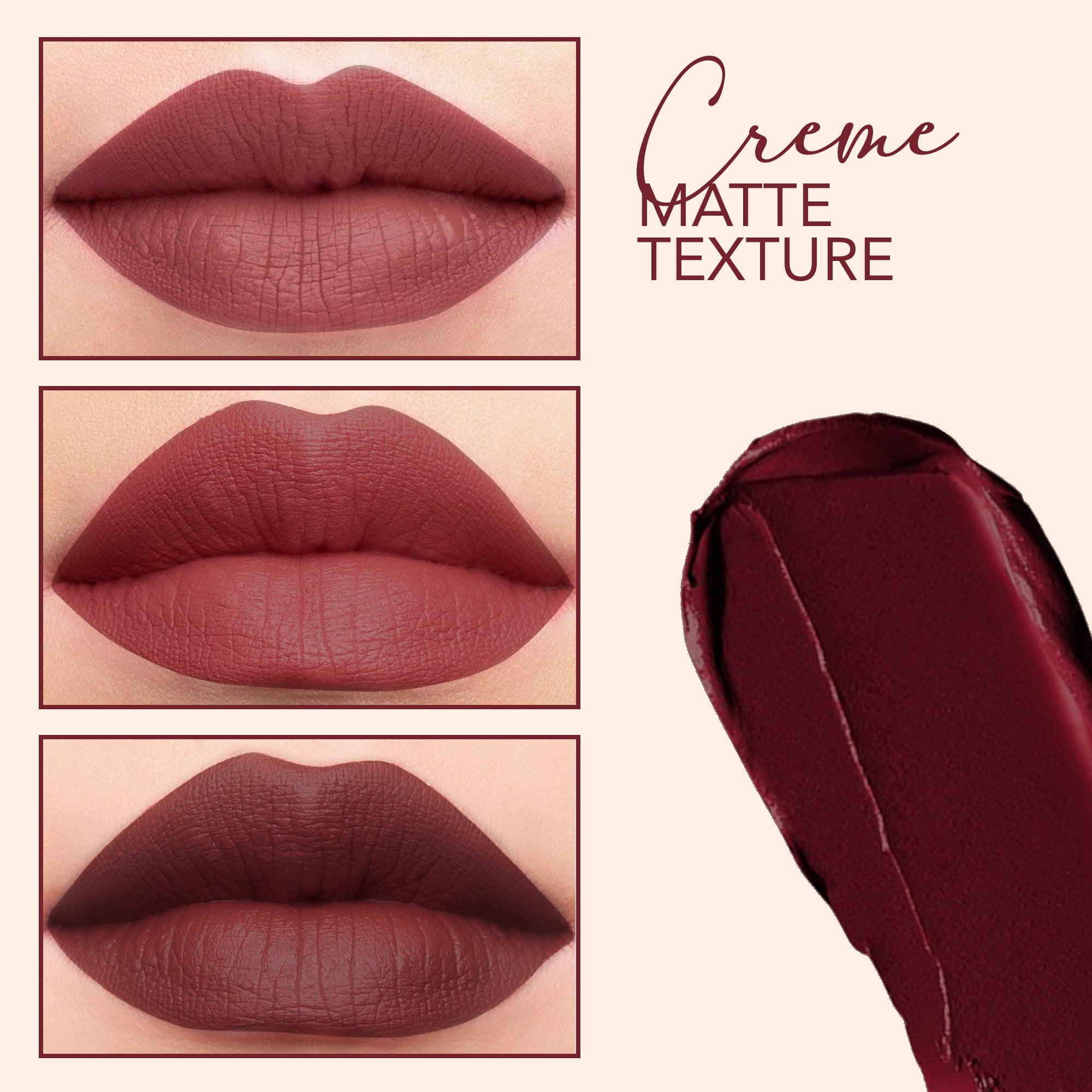 Creamy Matte Stardust Bullet Long Lasting Lipstick (Chai Latte)