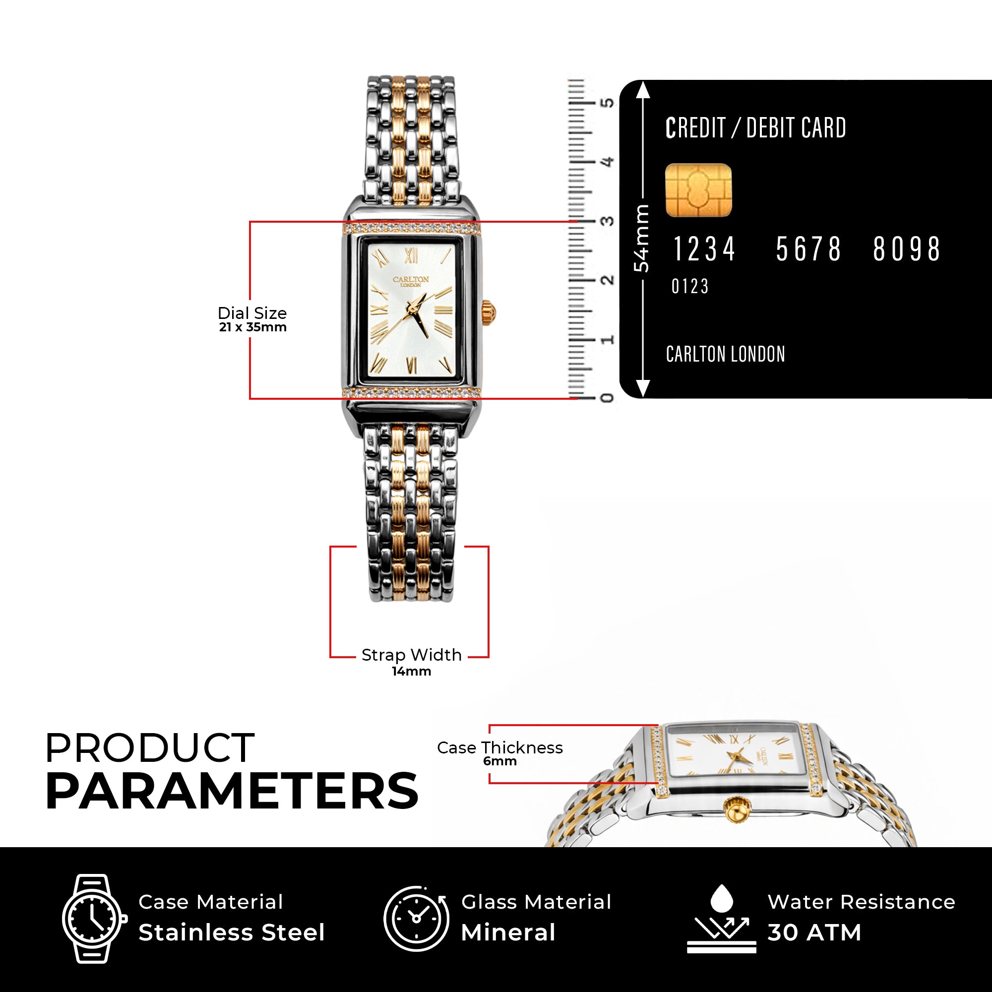 Carlton London Women Amara White Analog Watch CL-AM-WHT