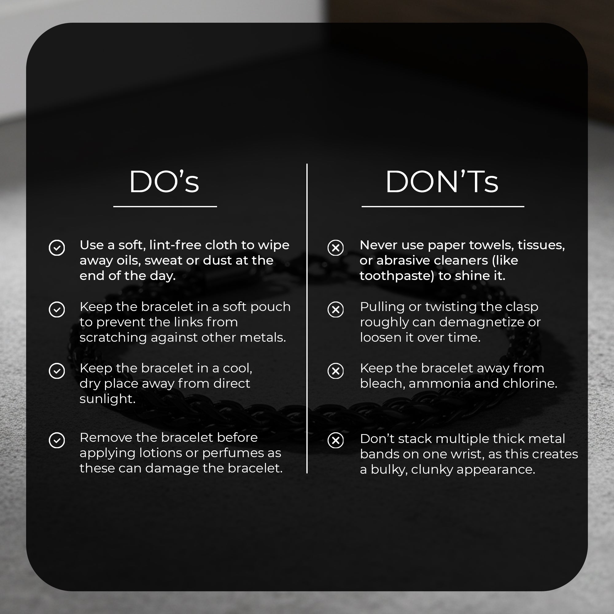 Carlton London Men's Rhodium-Plated Silver-Toned Stainless Steel Bracelet CLJW-42