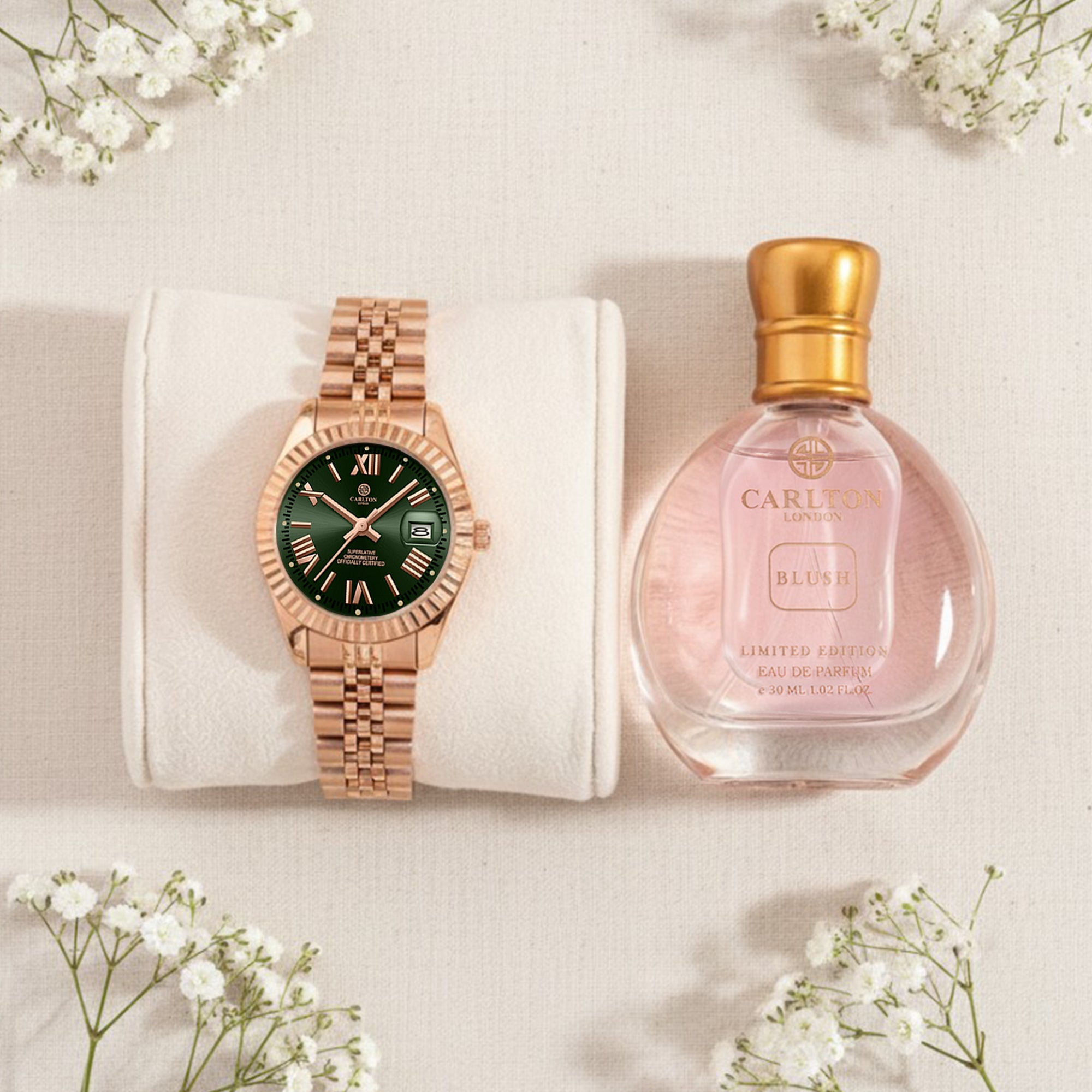 Women Gift Set 2 Harper Watch + Blush 30ml Perfume  - CLPLG121