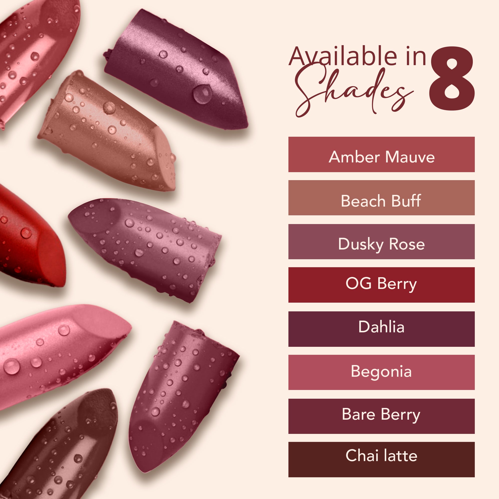 Creamy Matte Stardust Bullet Long Lasting Lipstick (Dahlia)