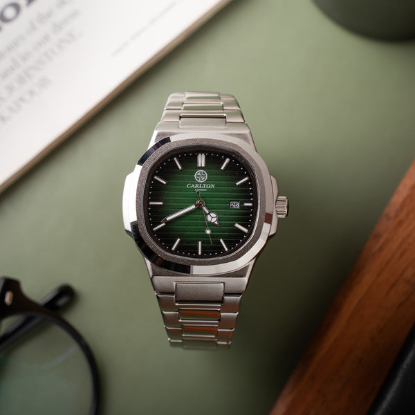 Arthur: Men's Green/Silver Analog Watch - CLSGRNNM