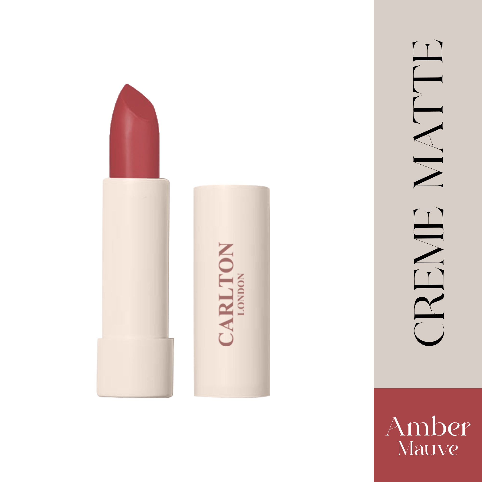 Creamy Matte Stardust Bullet Long Stay Amber Mauve Lipstick