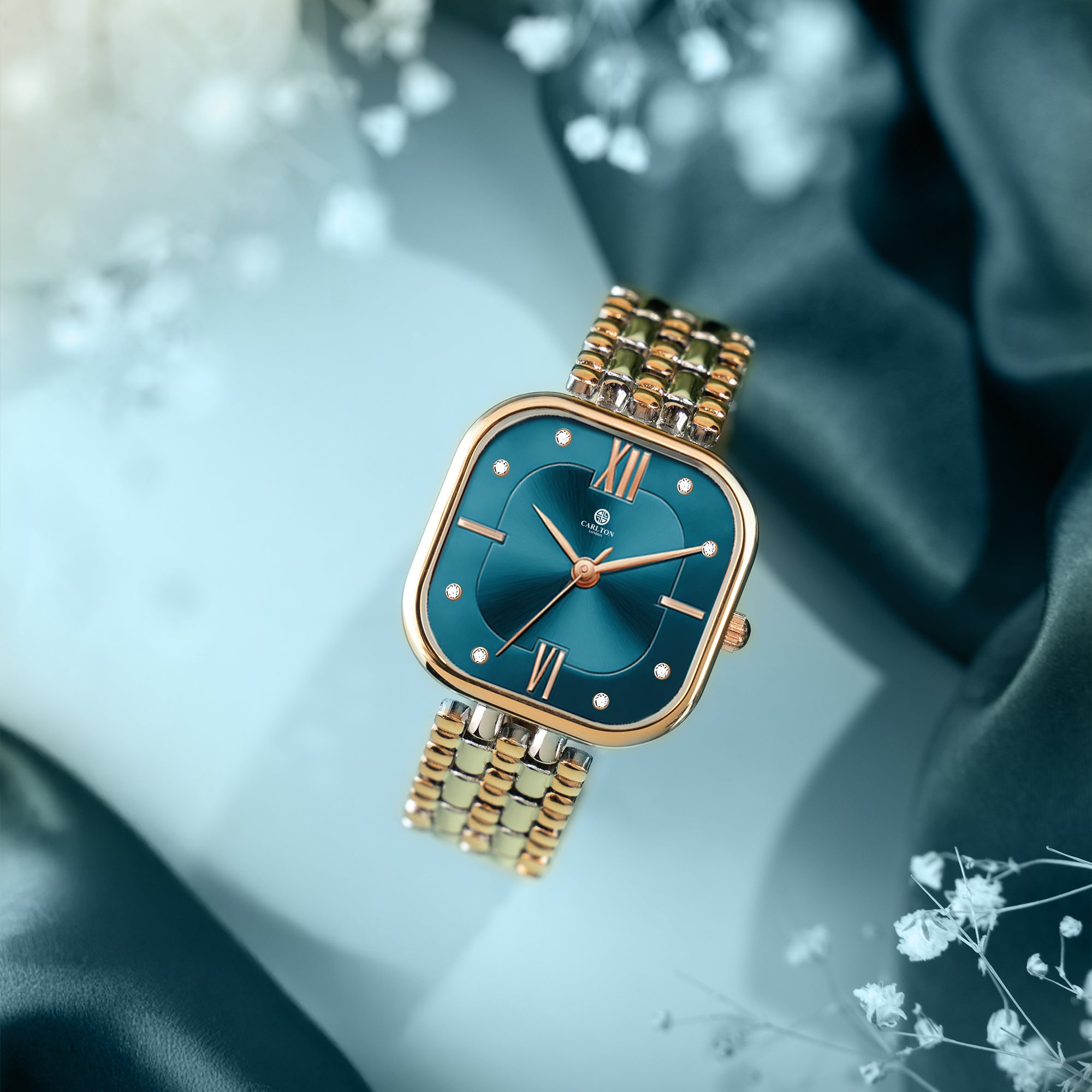 Chelsea: Women Turquoise Dial Stainless Steel  Watch