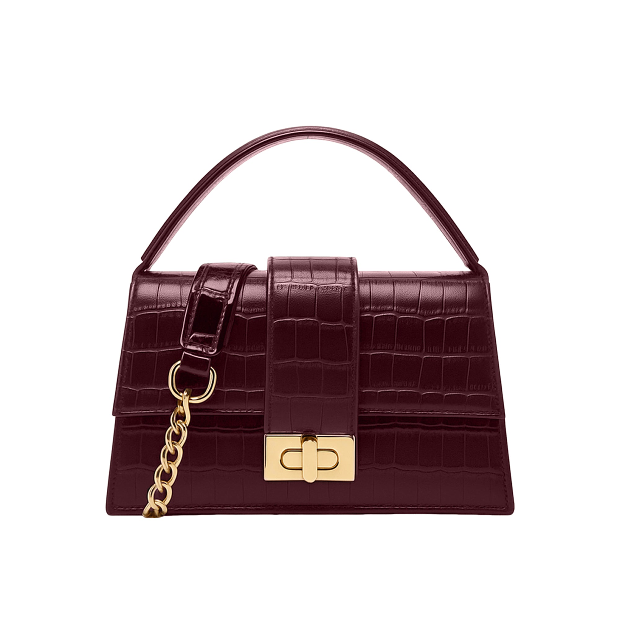 Carlton London Croc Textured Cherry Sling Bag - CLHB-05