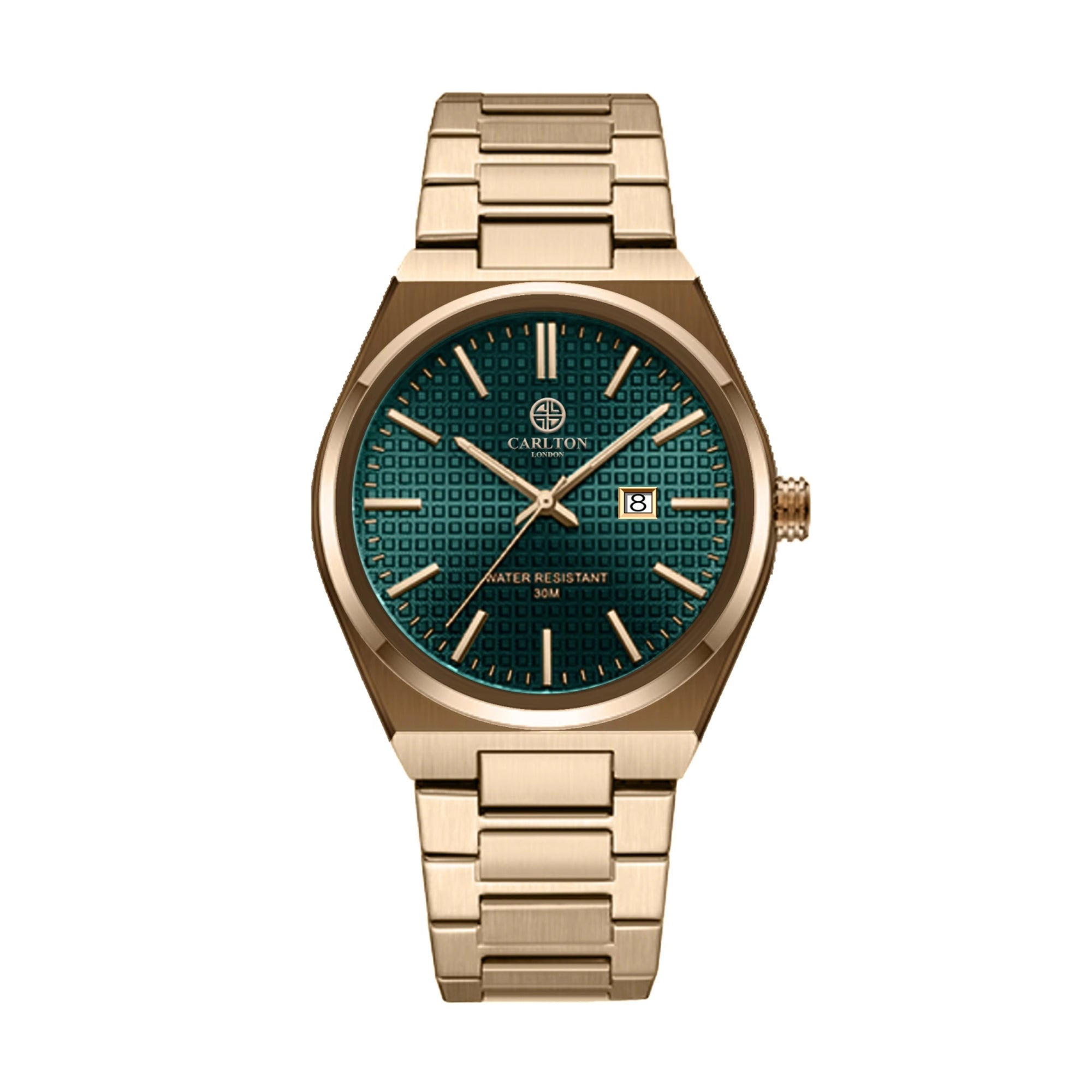 Alfred Men Green/Beige Analog Watch