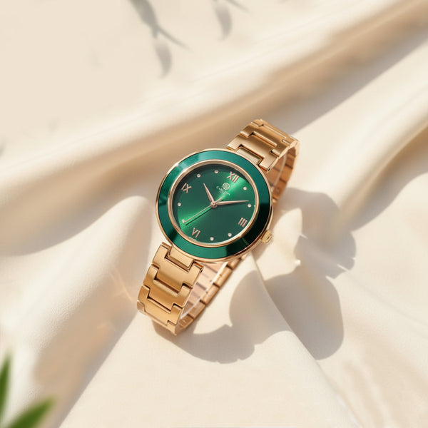 Carlton London Women Juliette Green Analog Watch - CLW-JT-RGN