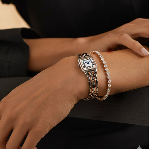 Chloe Mini White Women Analog Watch + Bracelet