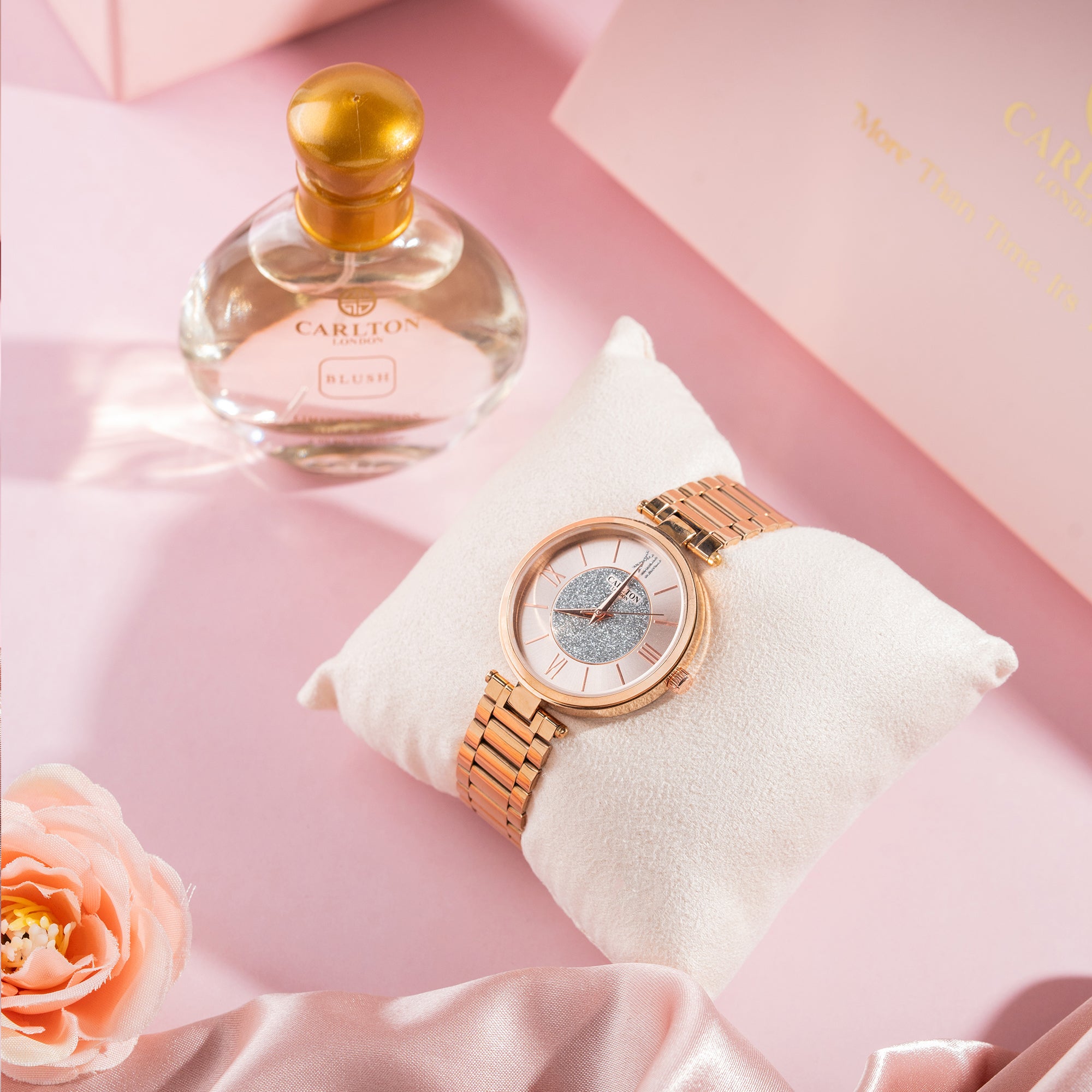 Women Gift Set | Sabrina Watch + Blush Perfume - CLPLG042