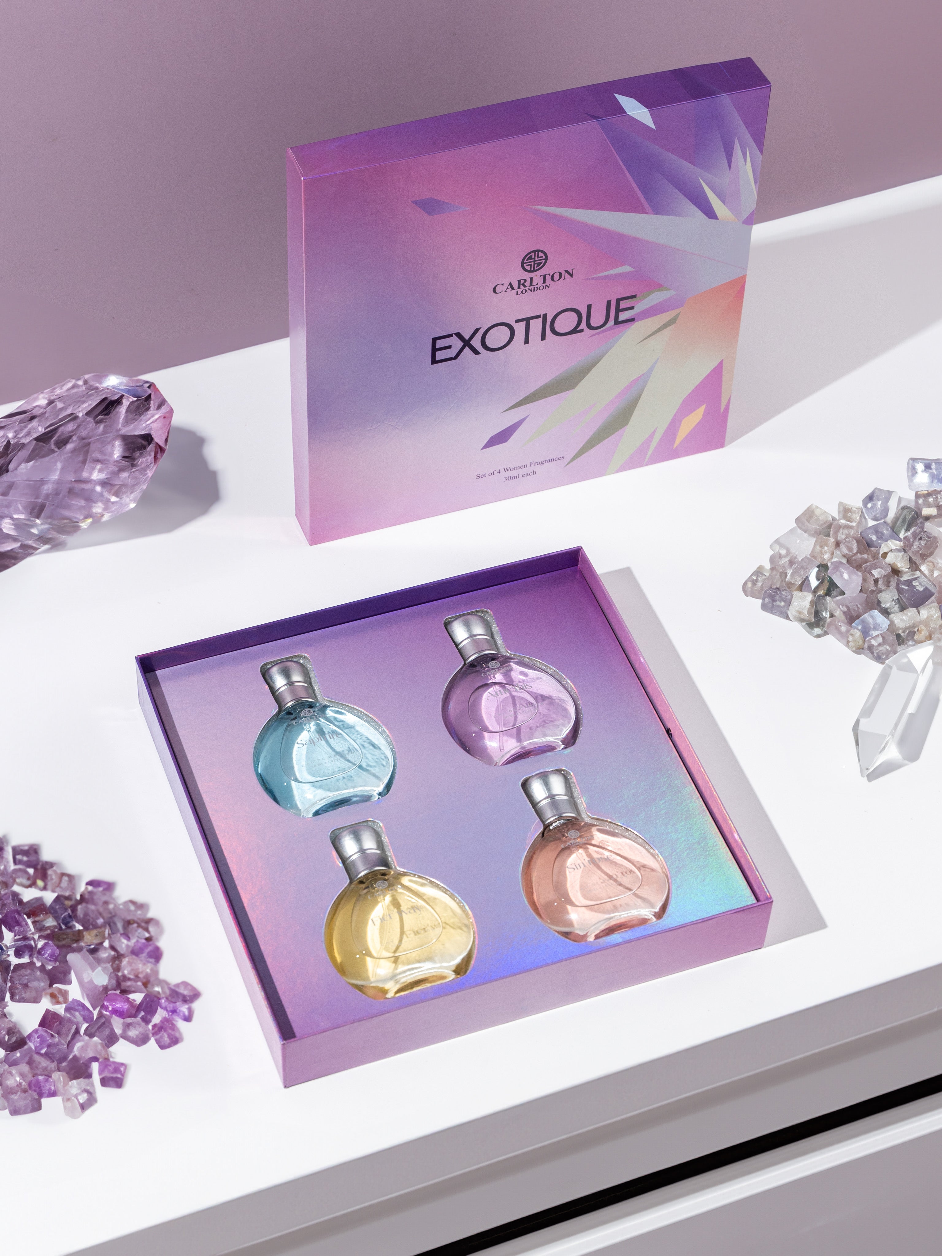 Exotique: Pack of 4 Women's Eau de Parfum - CLPLG016