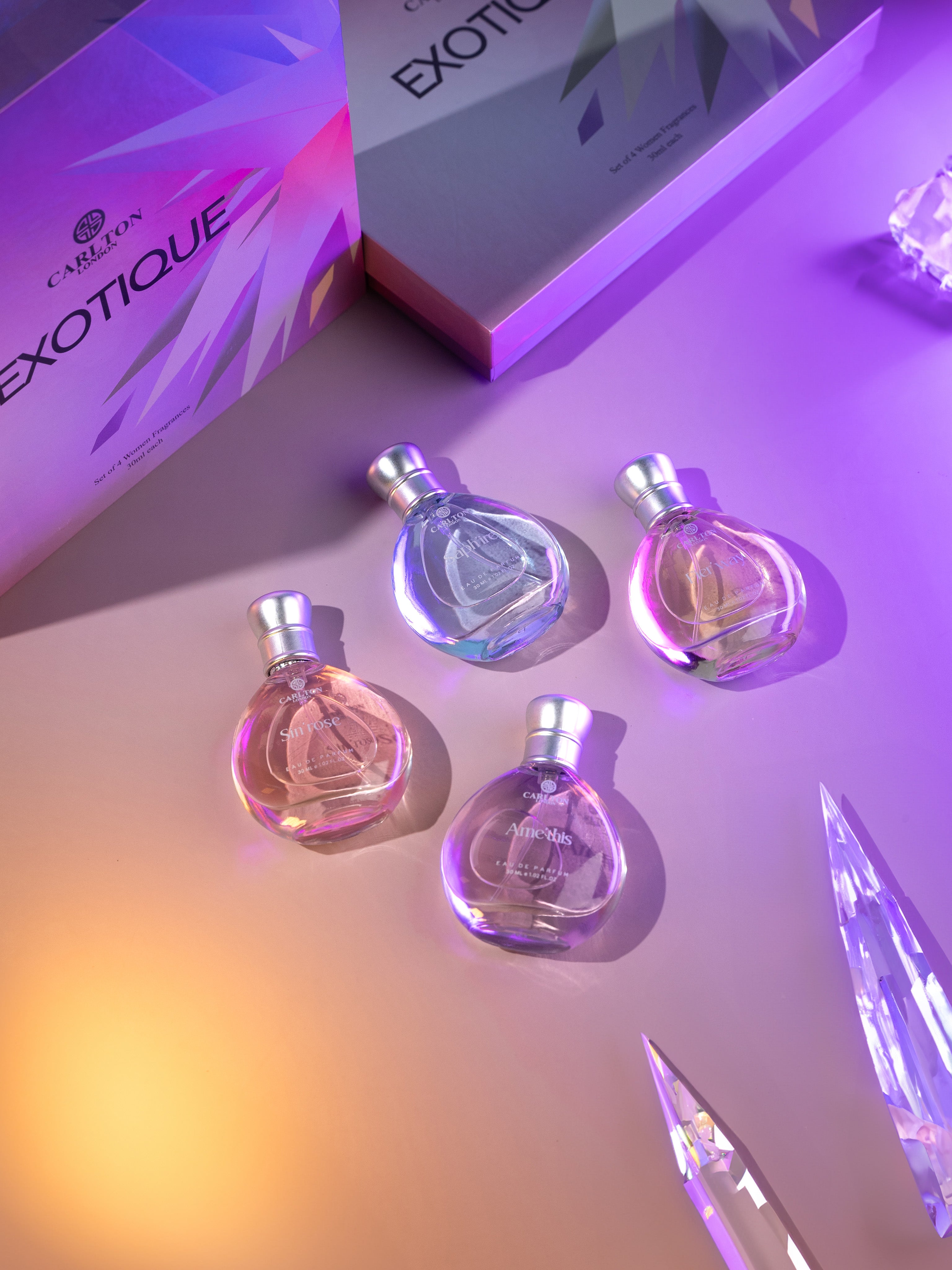 Exotique: Pack of 4 Women's Eau de Parfum - CLPLG016