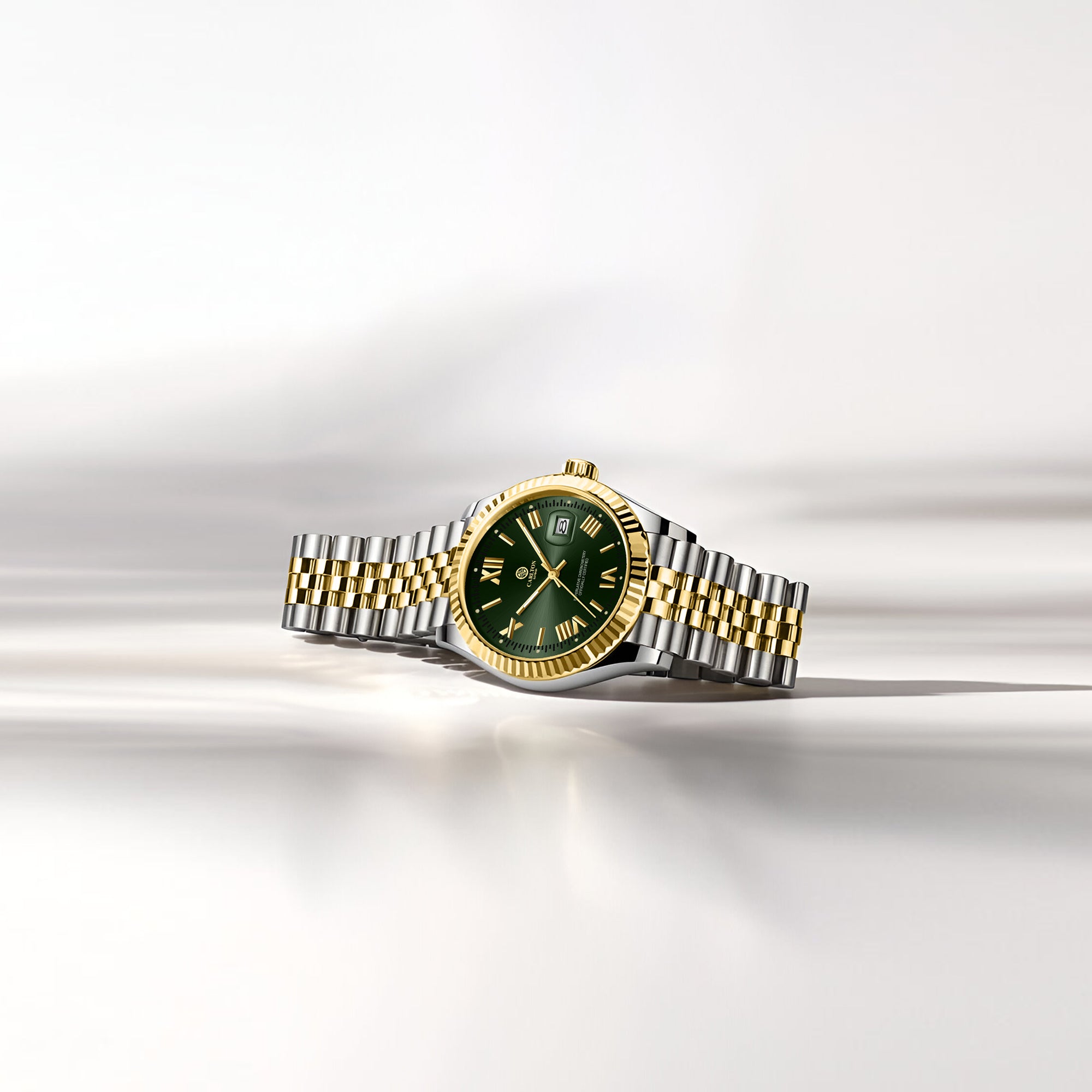 Harper: Mini Green Stainless Steel Women Analog Watch - CLRLW-006