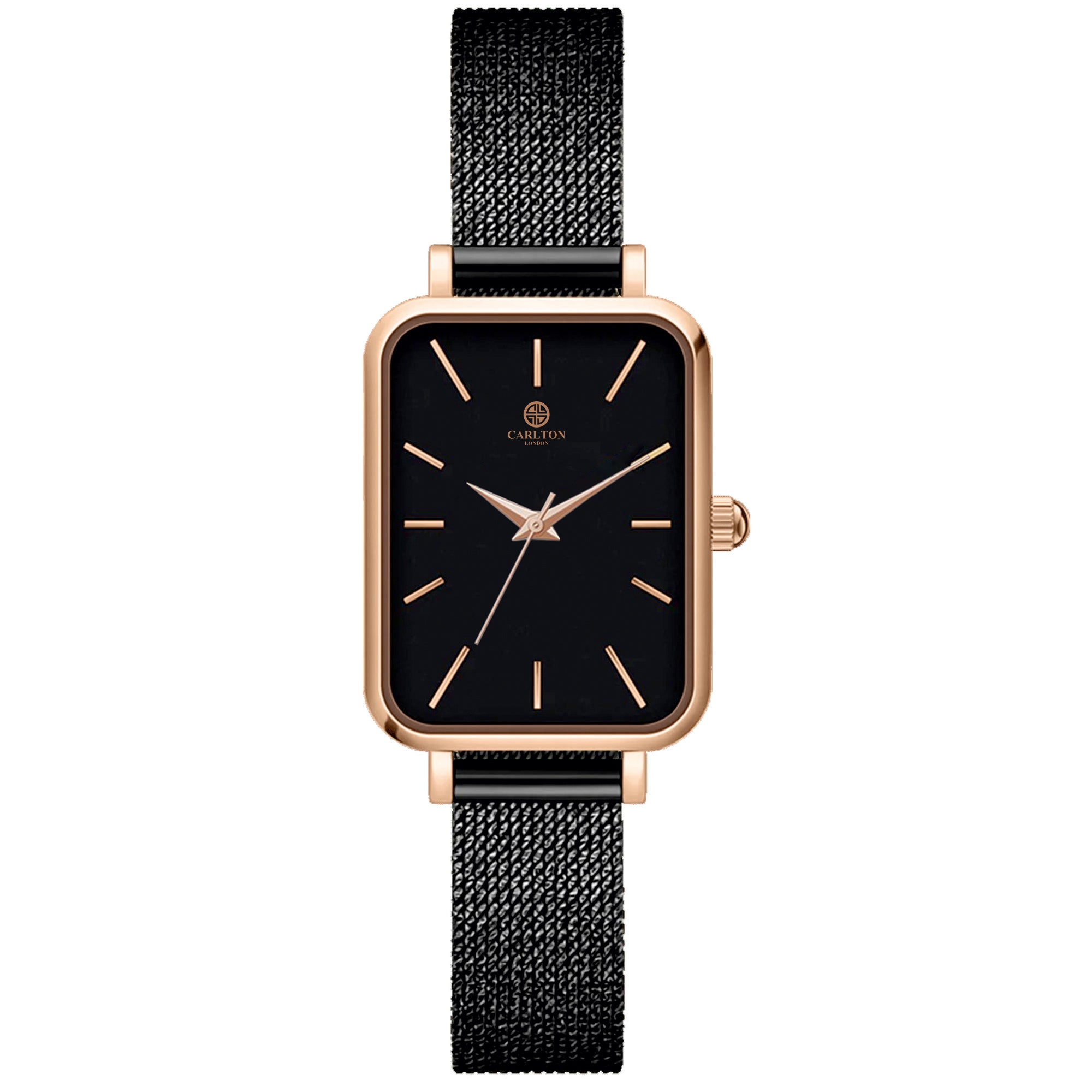 Carlton London Diana Women Black Analog Watch
