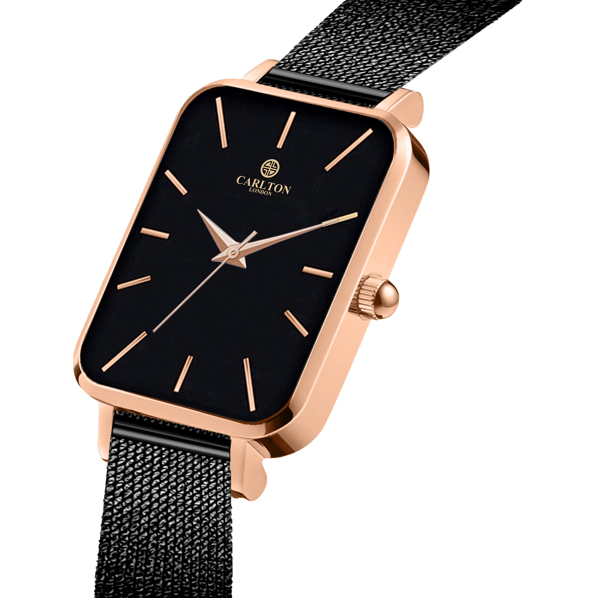 Carlton London Diana Women Black Analog Watch