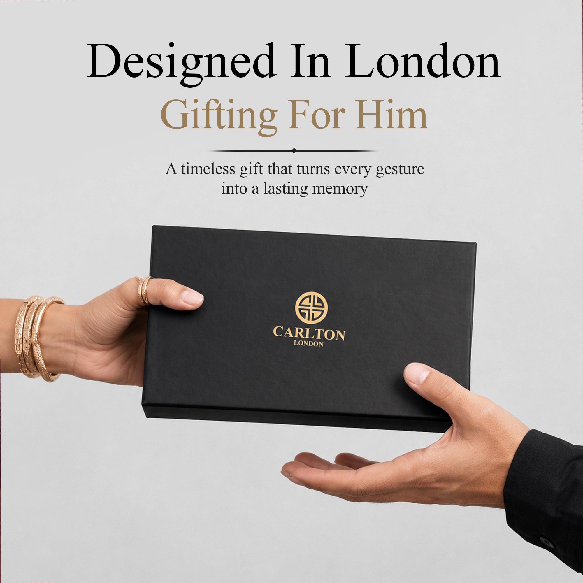 Carlton London Parker Men’s Gift Set – Blue Dial Watch with Azure Perfume 50ml, Silver Strap – CLPLG143