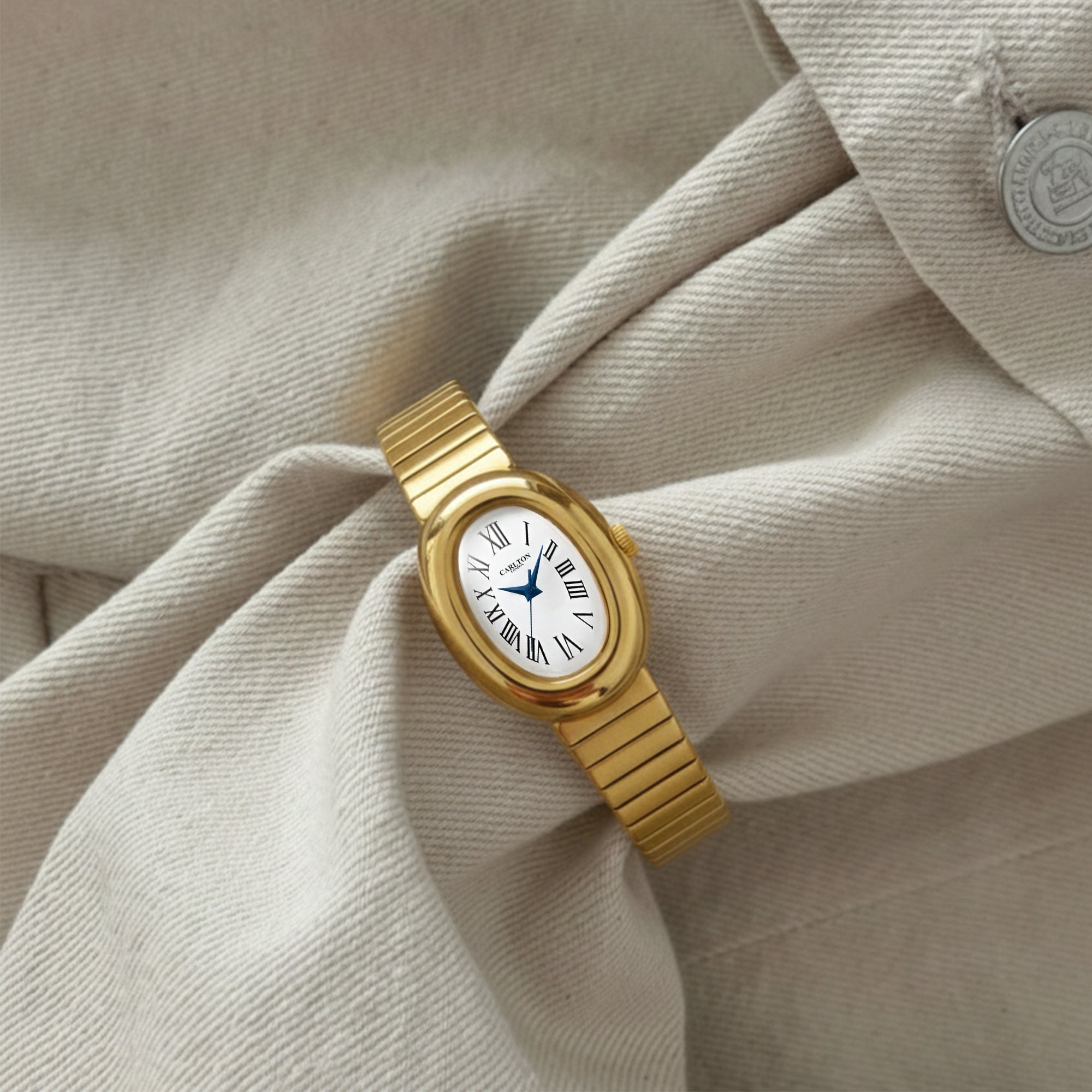 Carlton London Women Daphne Silver Analog Watch CL-DA-GW