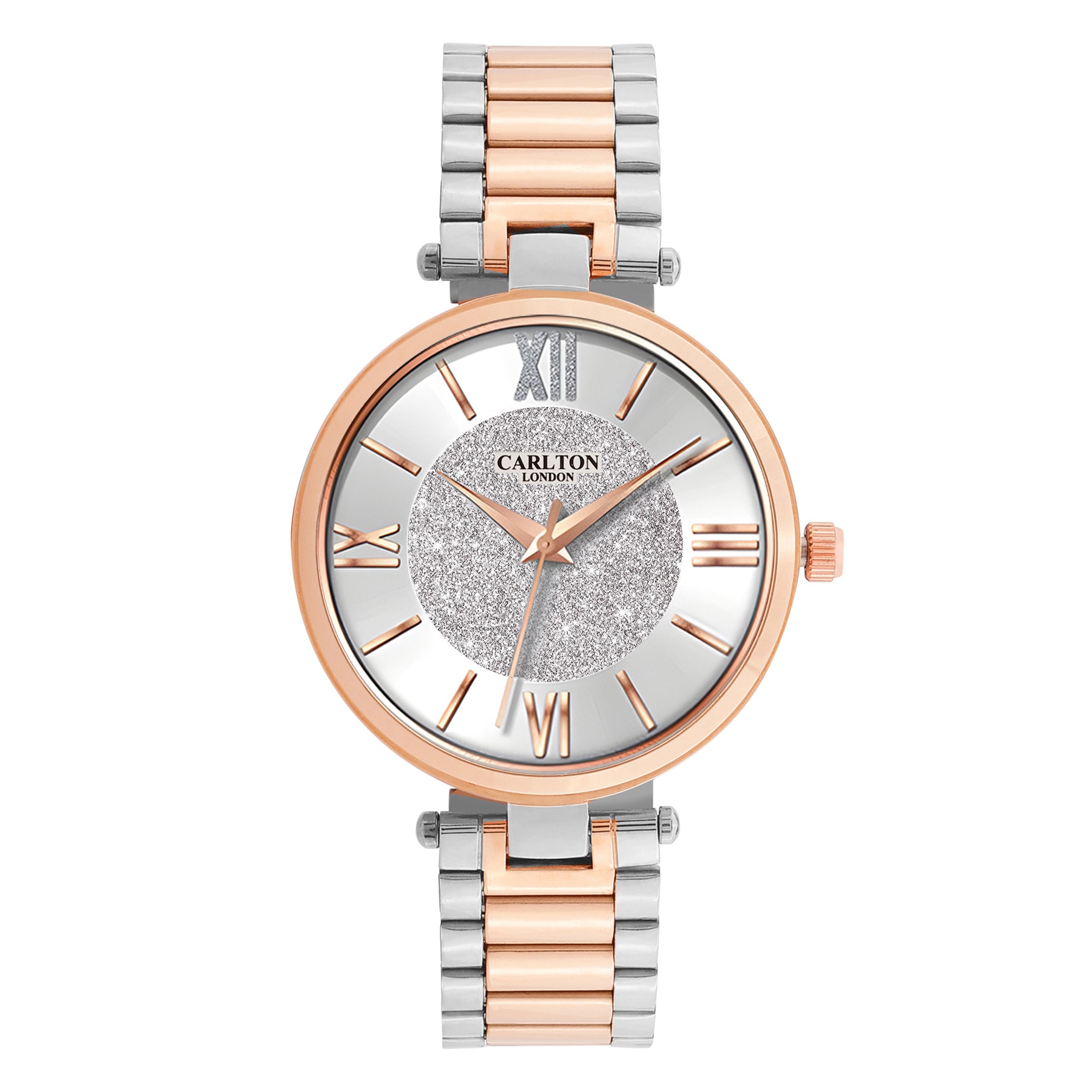 Women Gold/Silver Stainless Steel Analog Watch