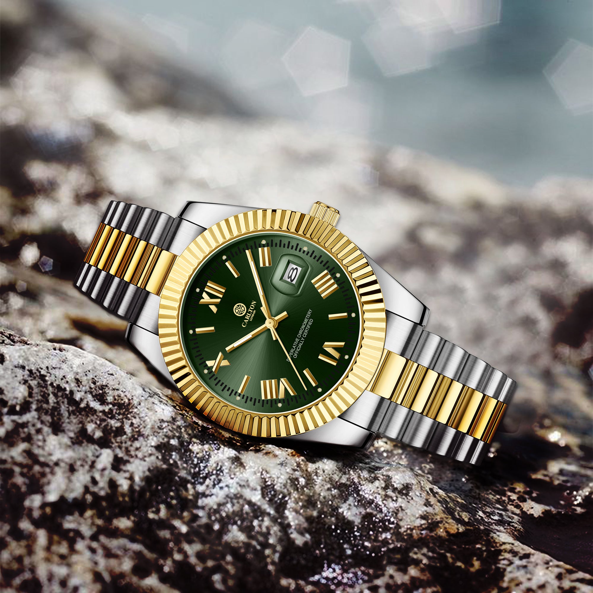 Charles Men Green Analog Watch