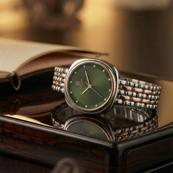 Carlton London Women Celeste Olive Green Analog Watch - CLW-CT-11