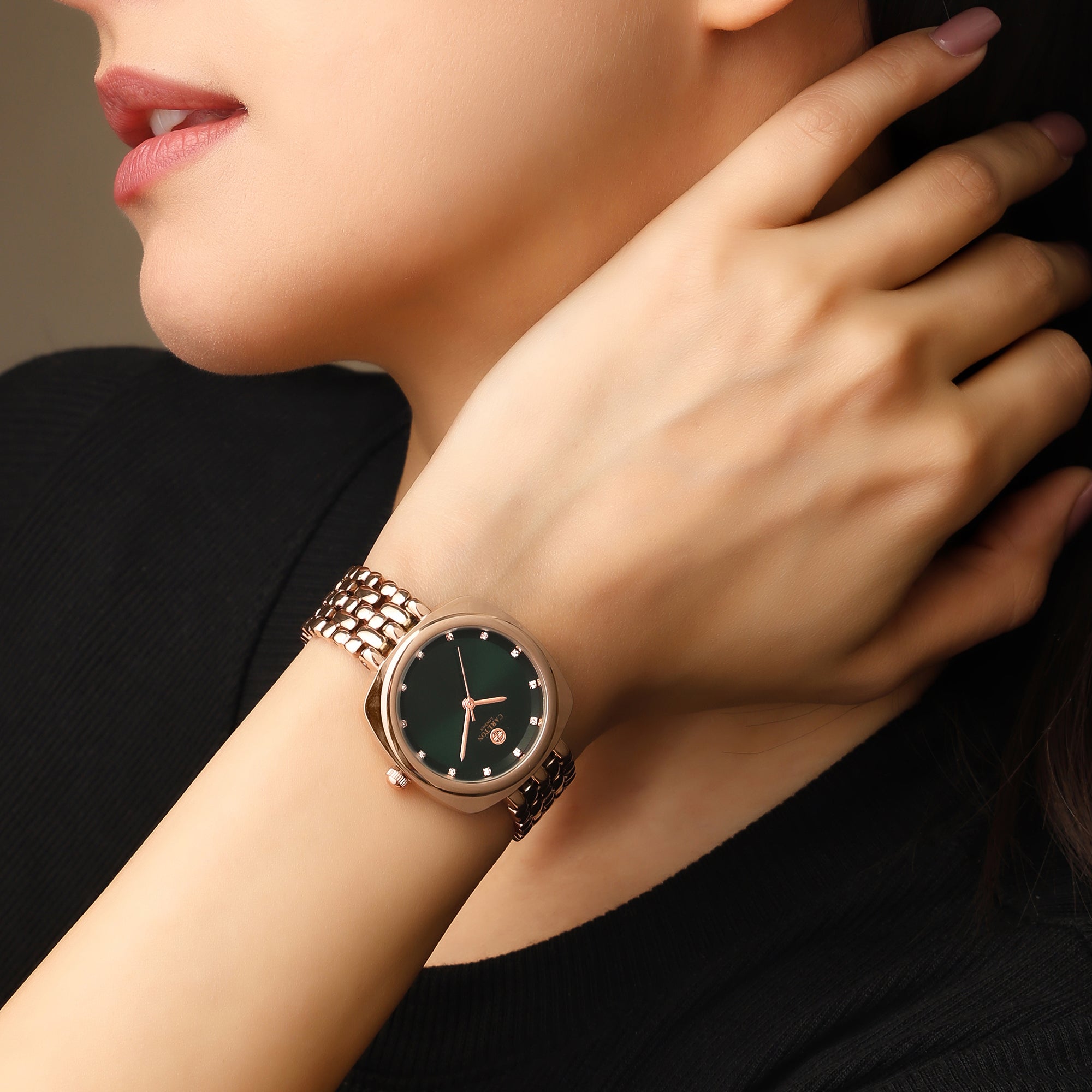 Carlton London Women Celeste Dark Green Analog Watch - CLW-CT-44