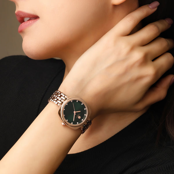 Carlton London Women Celeste Dark Green Analog Watch - CLW-CT-44