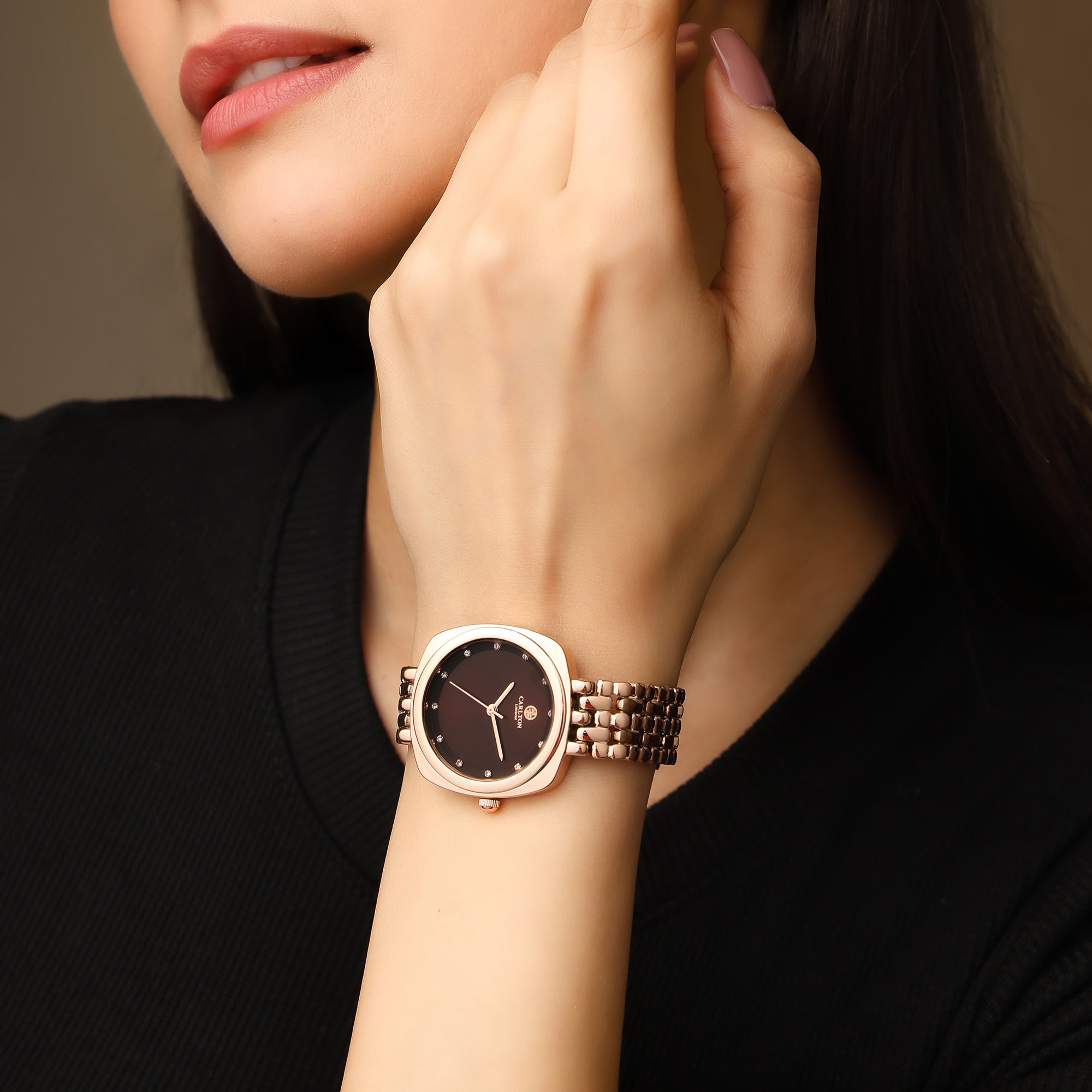 Carlton London Women Celeste Brown Analog Watch - CLW-CT-33