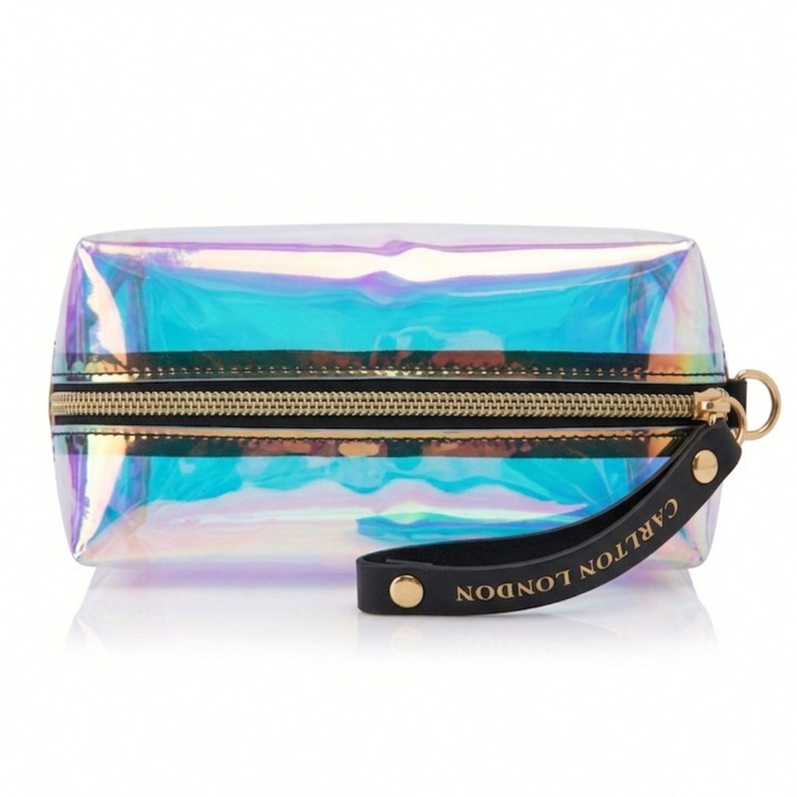 Carlton London Transparent Holographic Makeup Pouch for Women