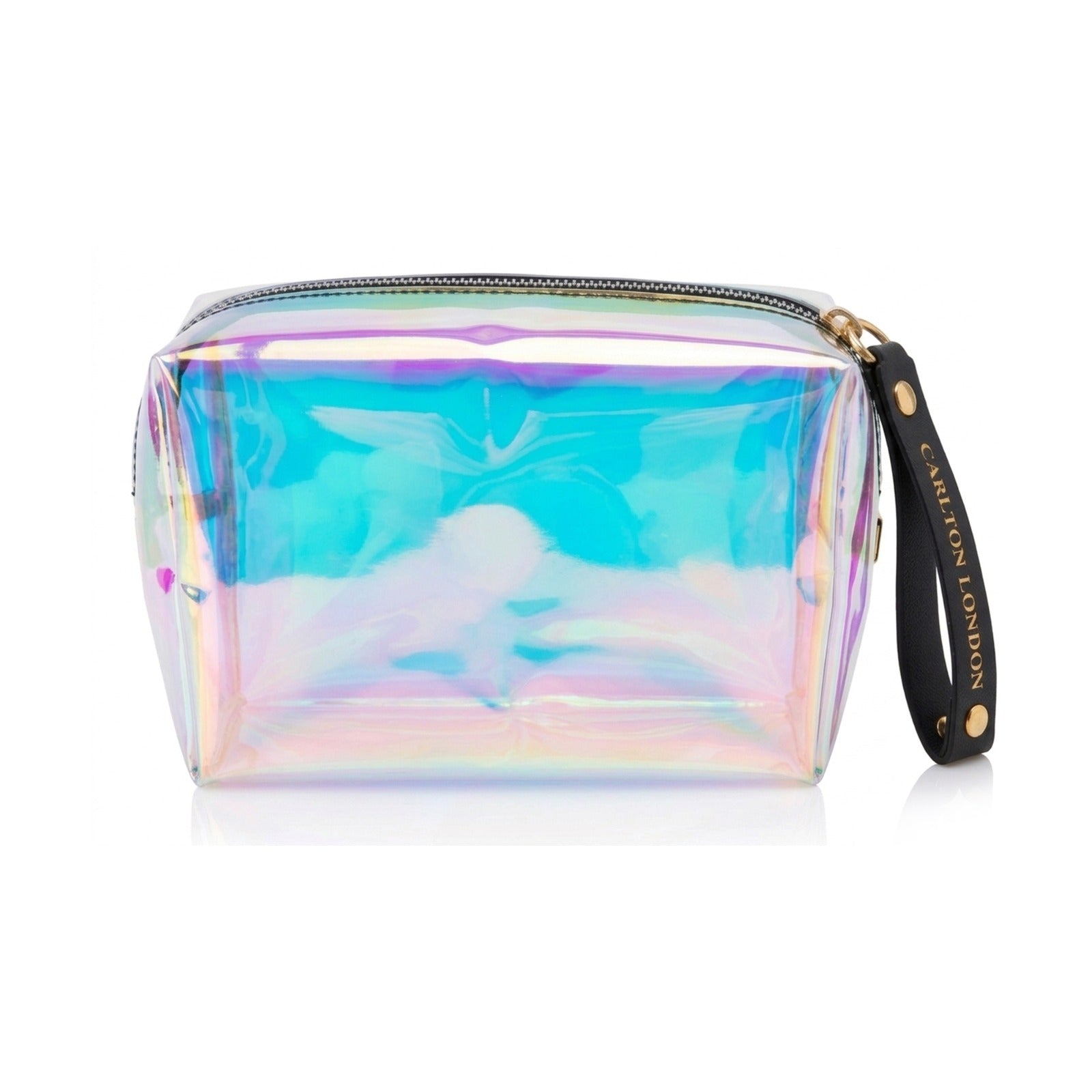 Carlton London Transparent Holographic Makeup Pouch for Women
